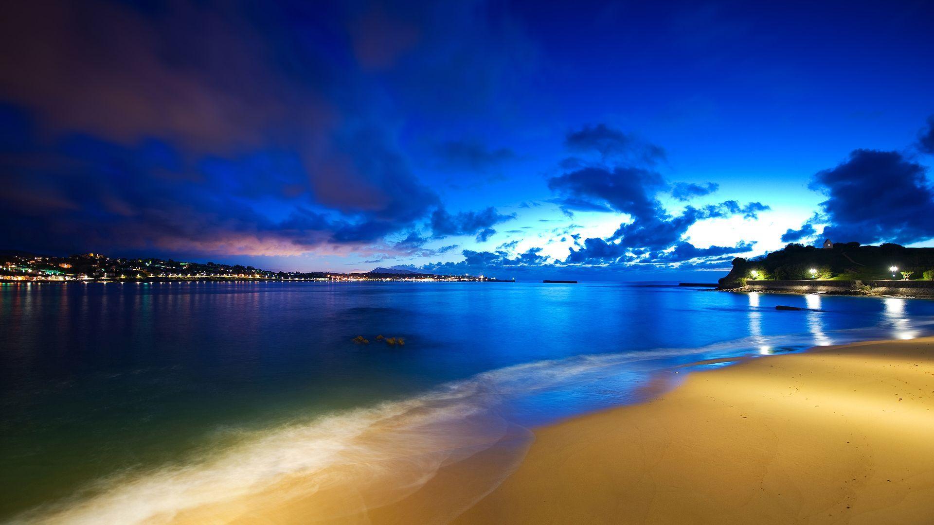 Night Time Beach Wallpapers - Top Free Night Time Beach Backgrounds ...