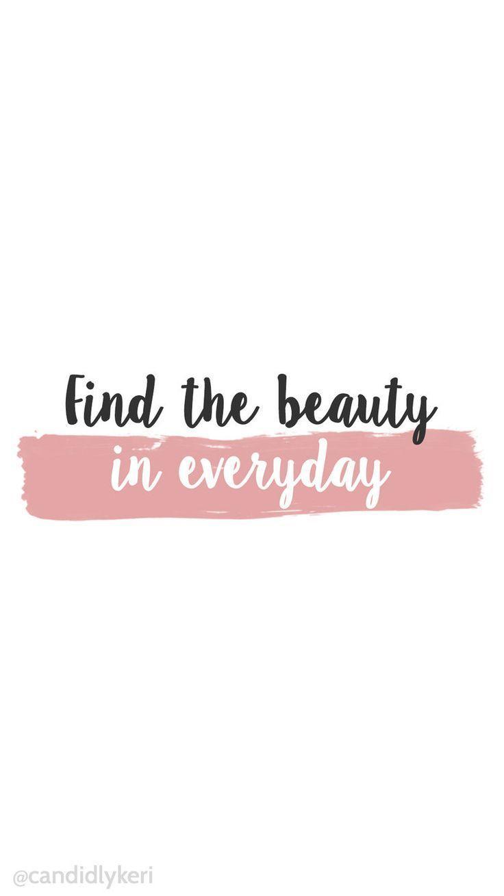 736x1308 Pink Quotes Wallpaper