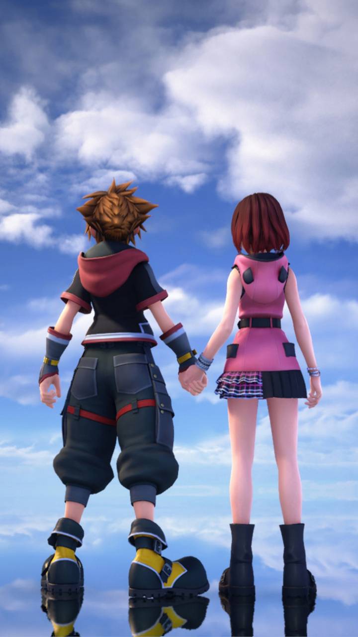 720x1280 Sora and Kairi wallpaper by ErisMorn .