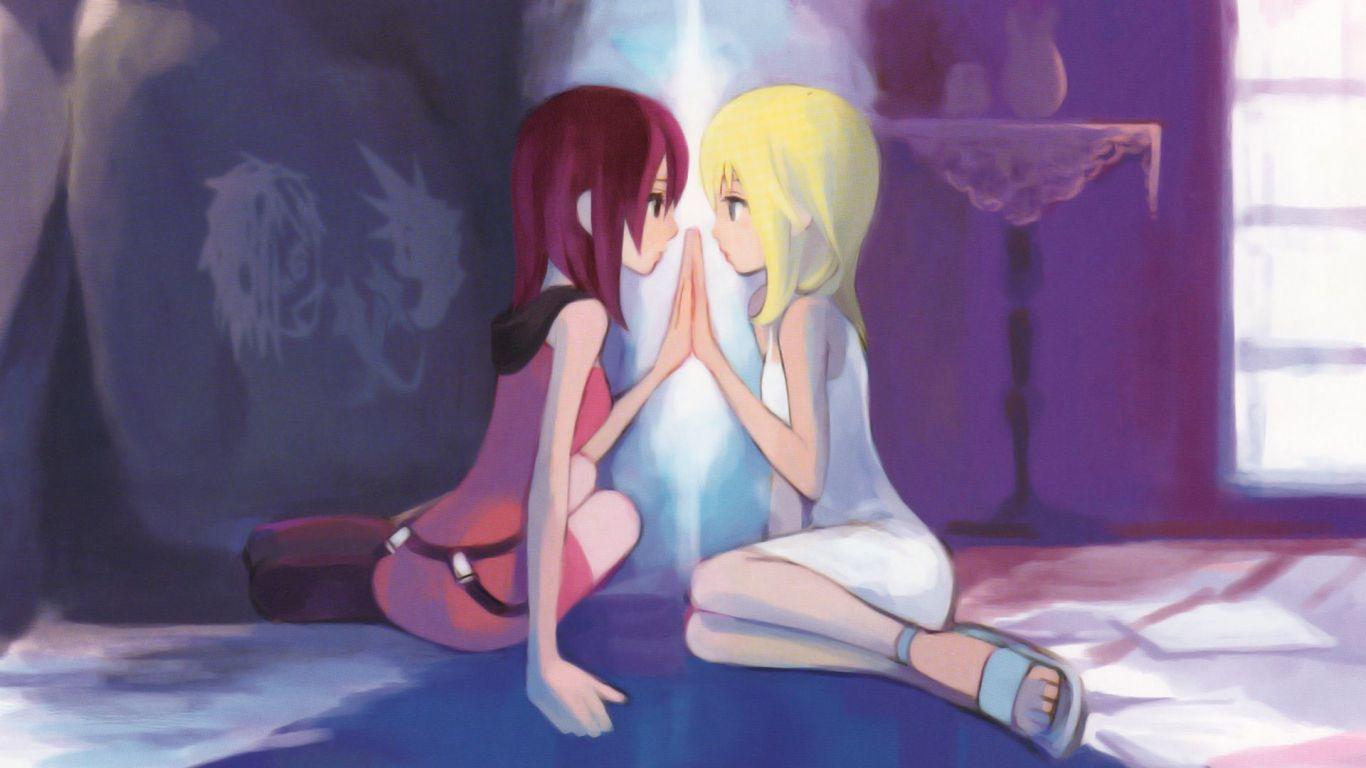 1366x768 Free download Kairi and Namine Kingdom .