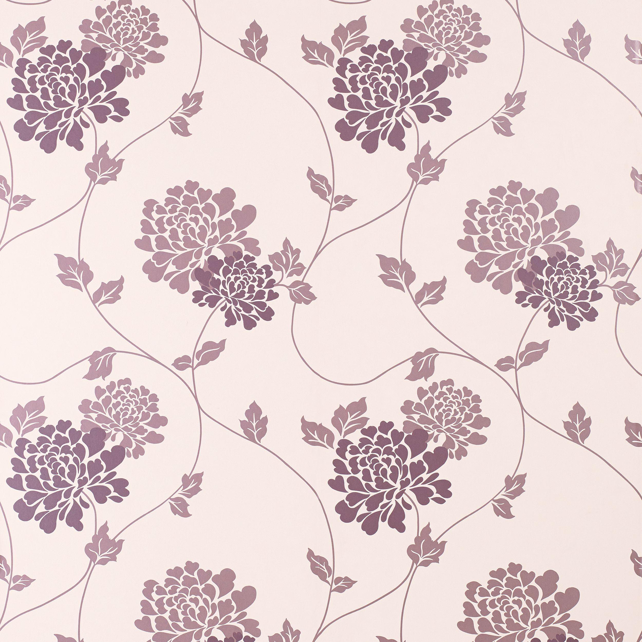 2500x2500 Purple Flower Pattern Wallpaper Phone Desktop Wallpaper Box