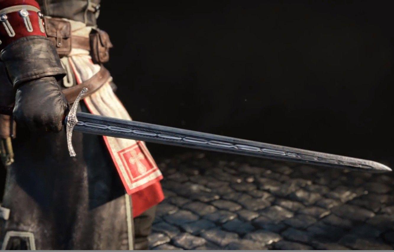 1332x850 Wallpaper sword, Templar, black .