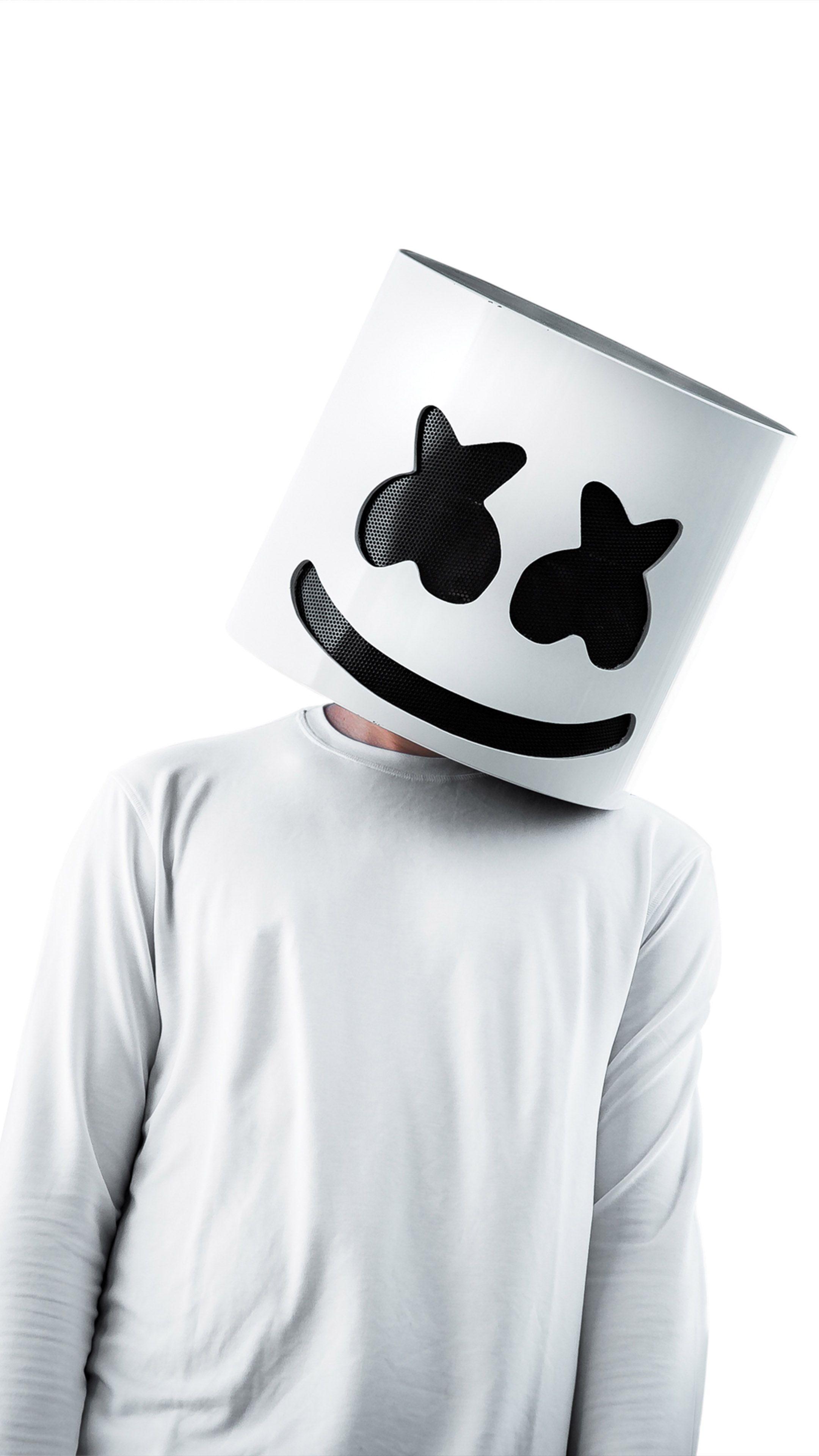 2160x3840 Marshmello White Background 4K Ultra HD .