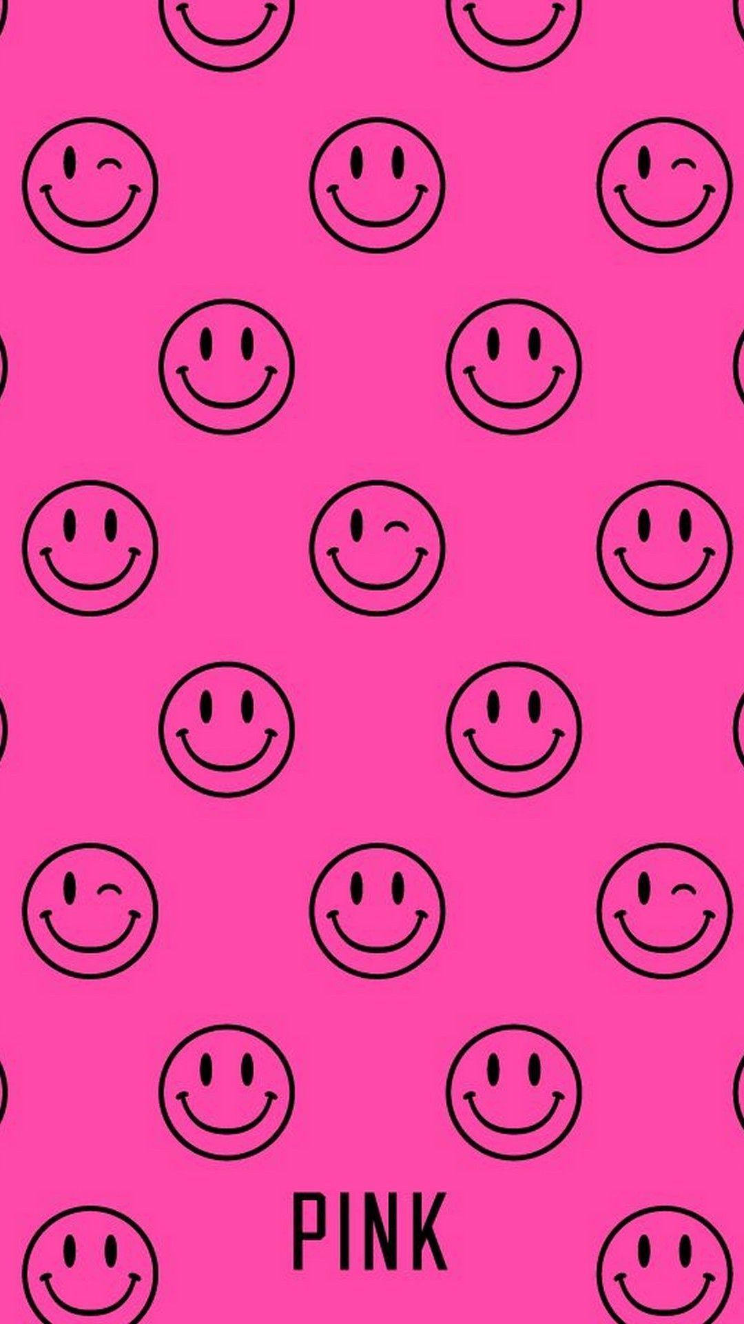 1080x1920 Cute Pink Emoji