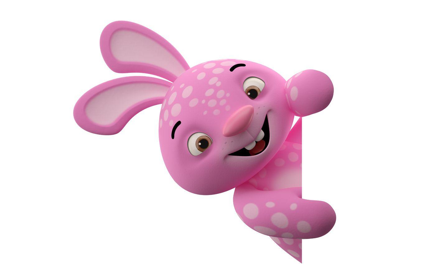 1440x900 smile, pink, 3D, funny, rabbit .