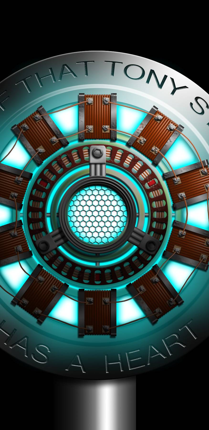 876x1800 Iron Man Endgame Arc Reactor HD Wallpaper