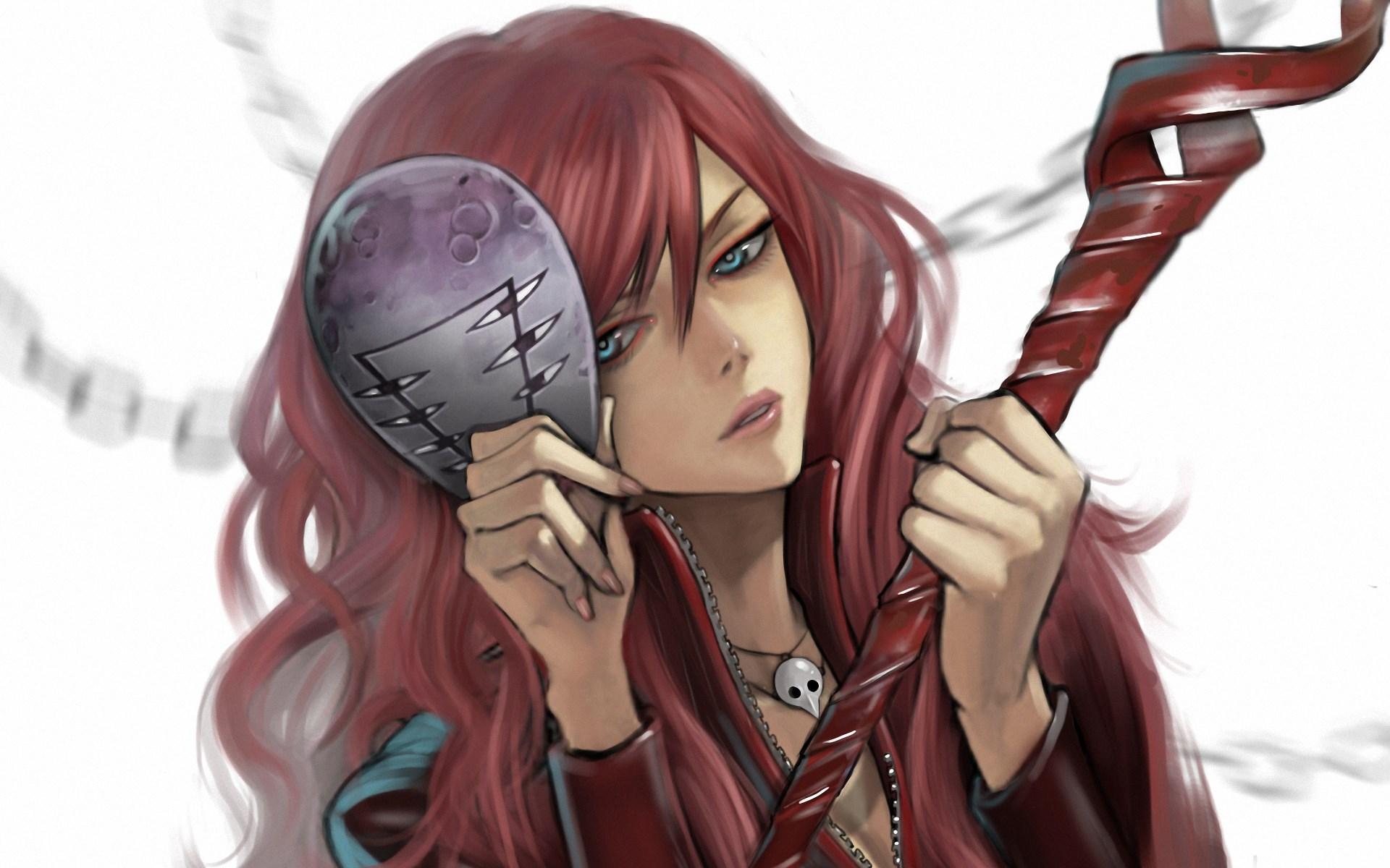 1920x1200 Anime Red Head Girl .