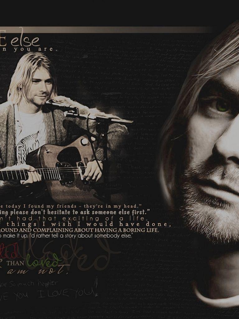 768x1024 Kurt Cobain Quotes Wallpaper .