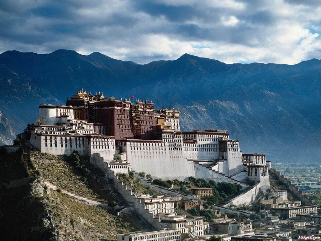 1024x768 Potala Palace wallpaper, Man Made, HQ .