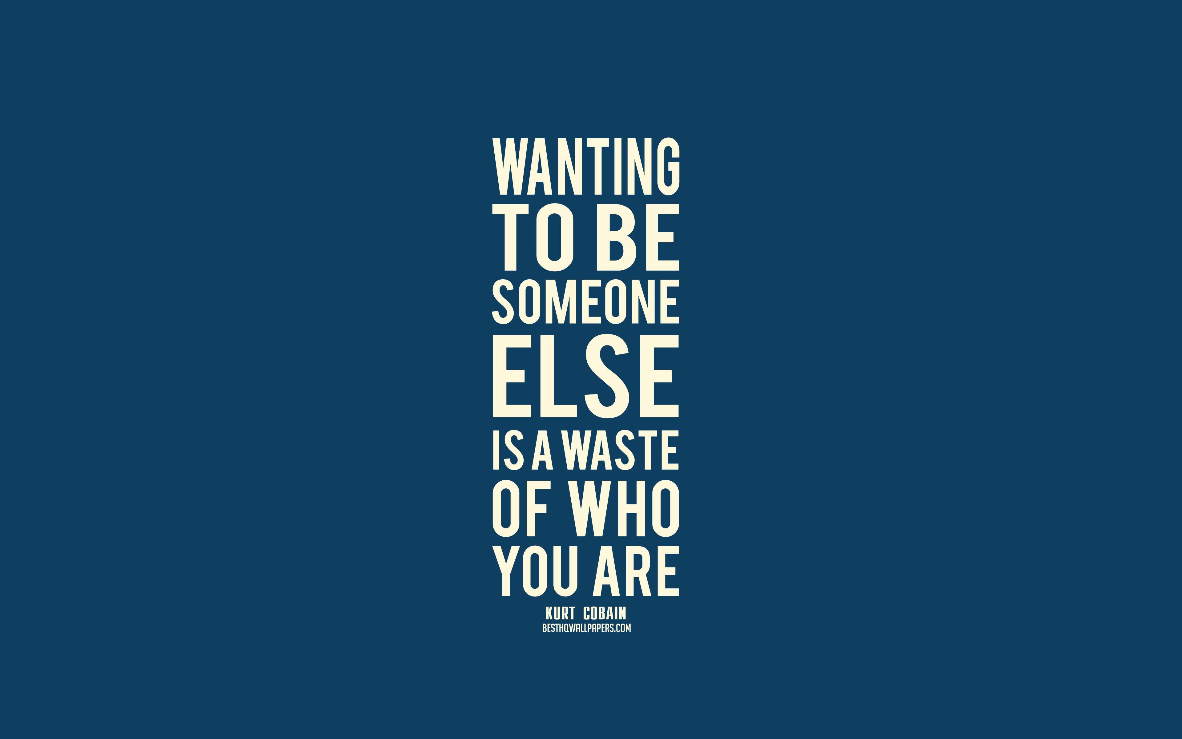 3840x2400 Kurt Cobain Quotes for desktop .