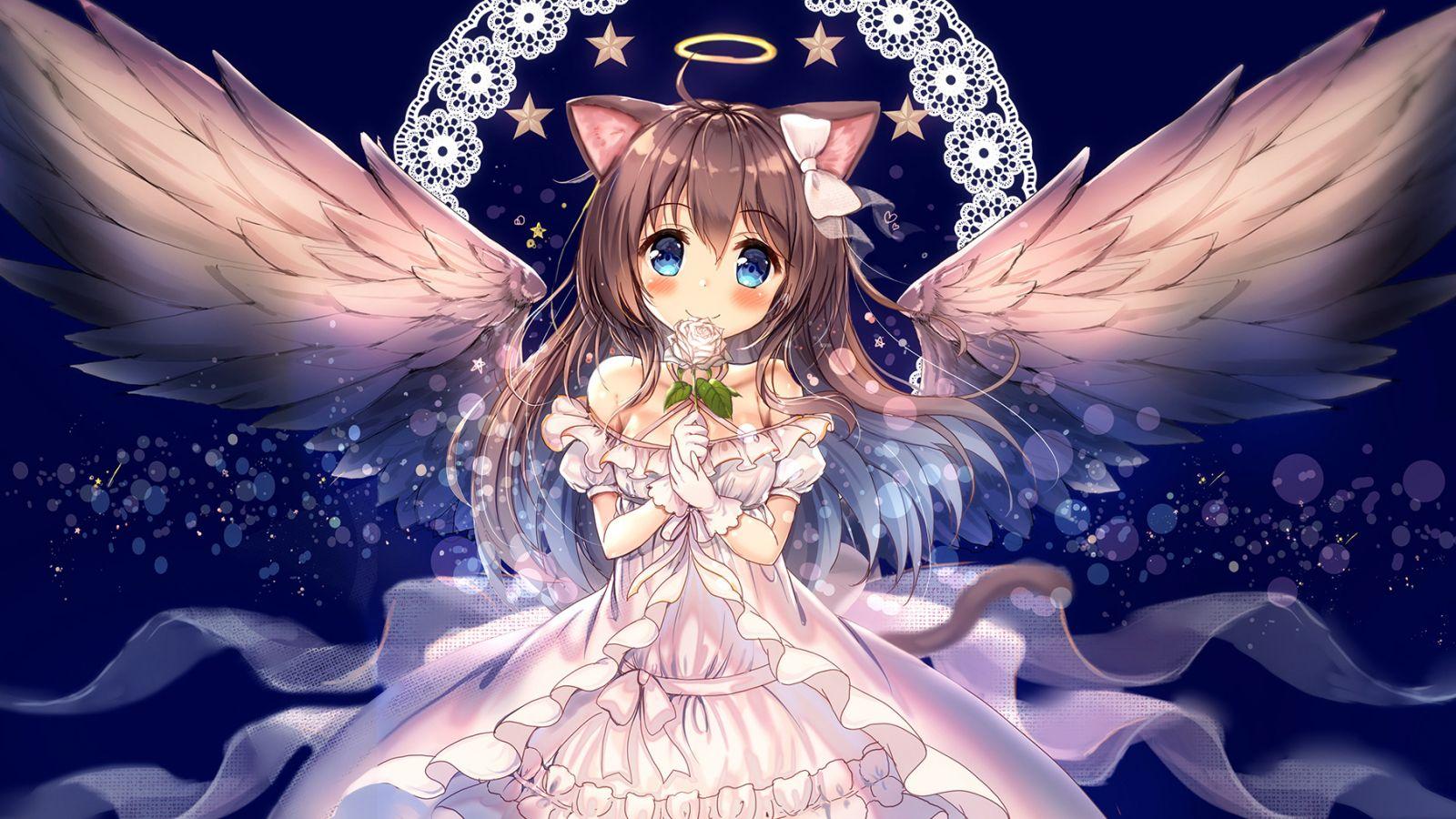 1600x900 Desktop Wallpaper Cute Anime Girl .