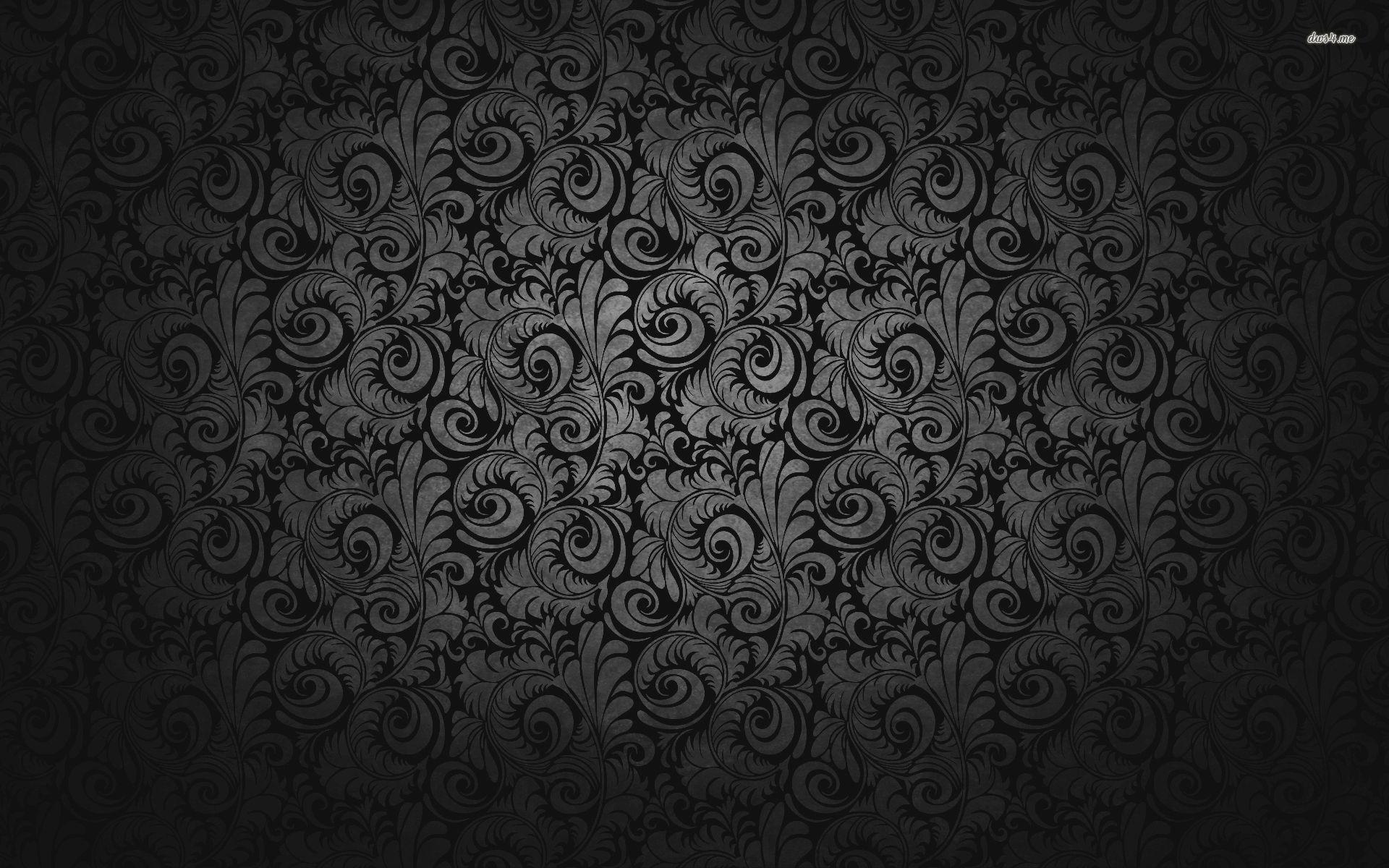 1920x1200 Black Floral wallpaperx1200