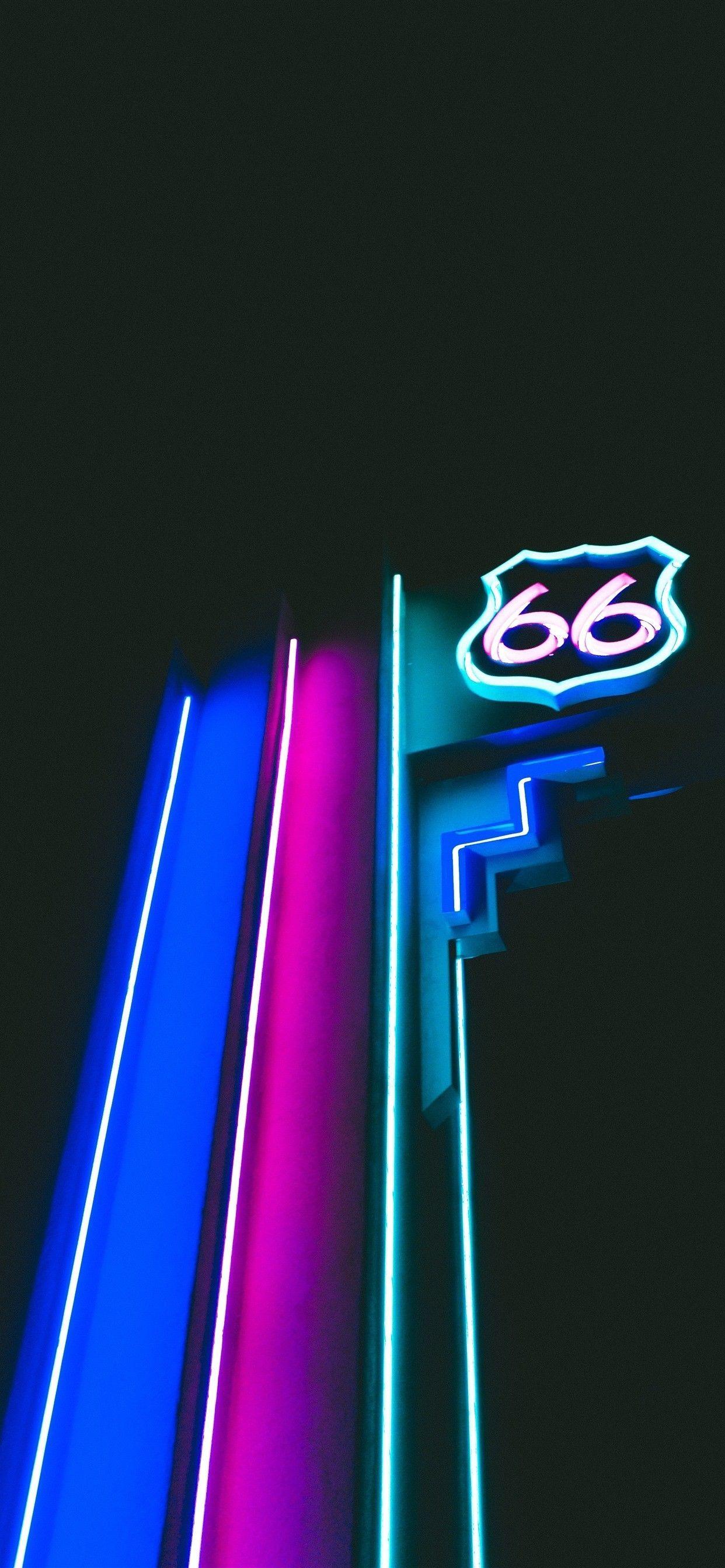 1242x2688 Neon Aesthetic 4k Wallpaper .