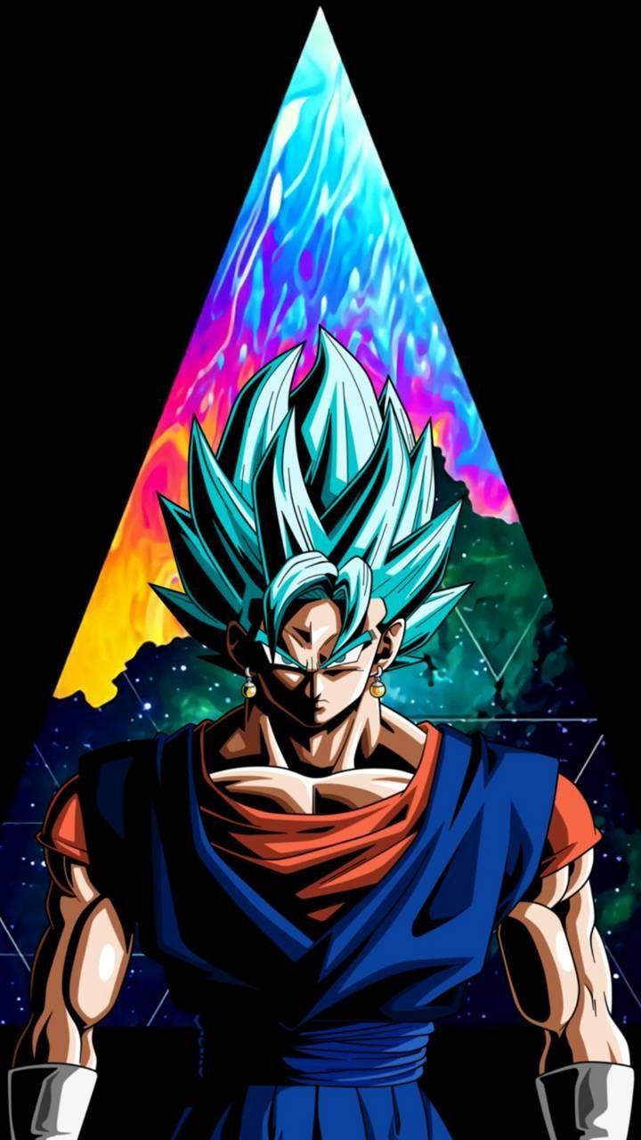 720x1280 Goku blue vegeto. Dragon ball artwork .at