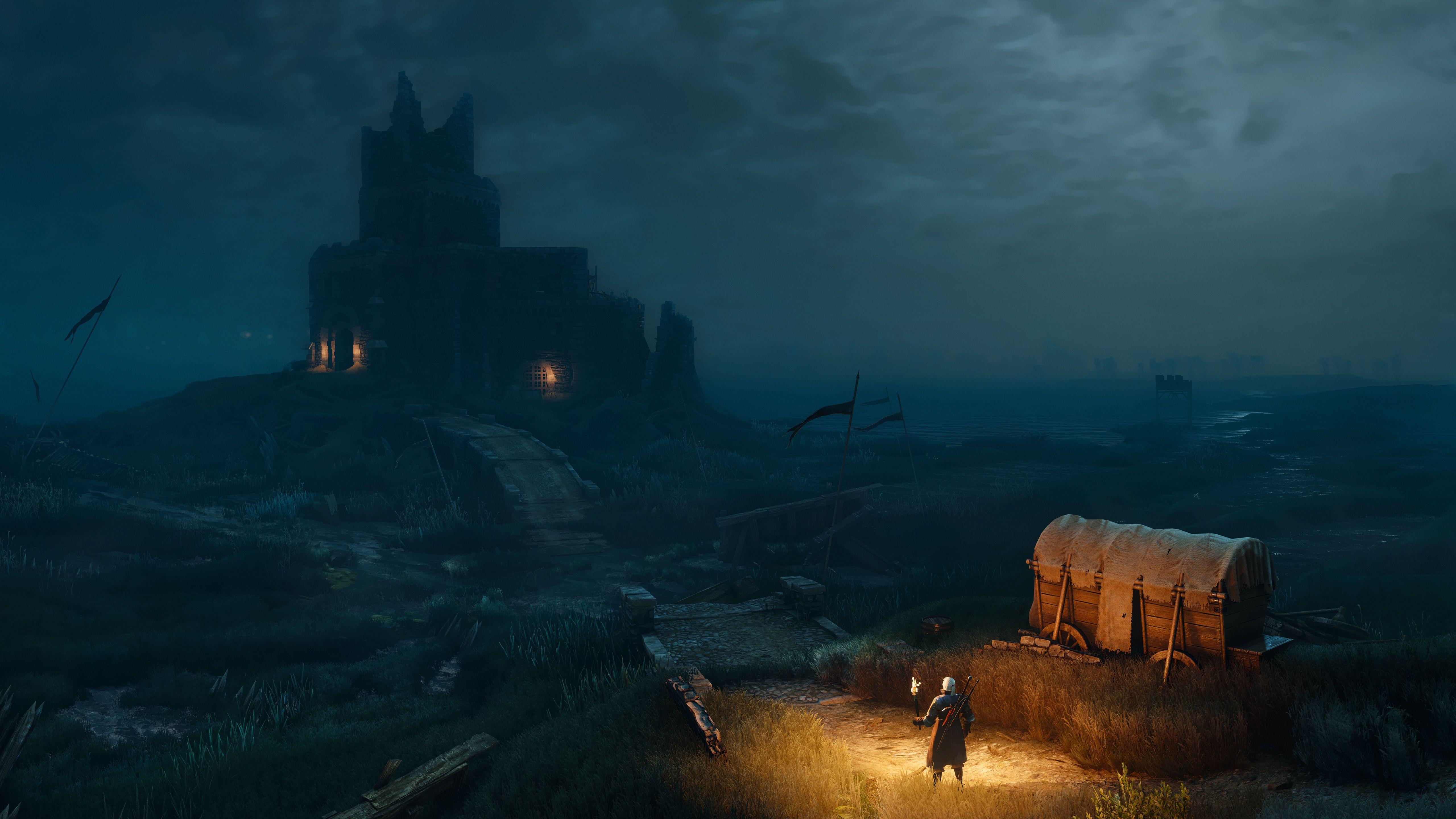 5120x2880 Wild Hunt castle Games Night