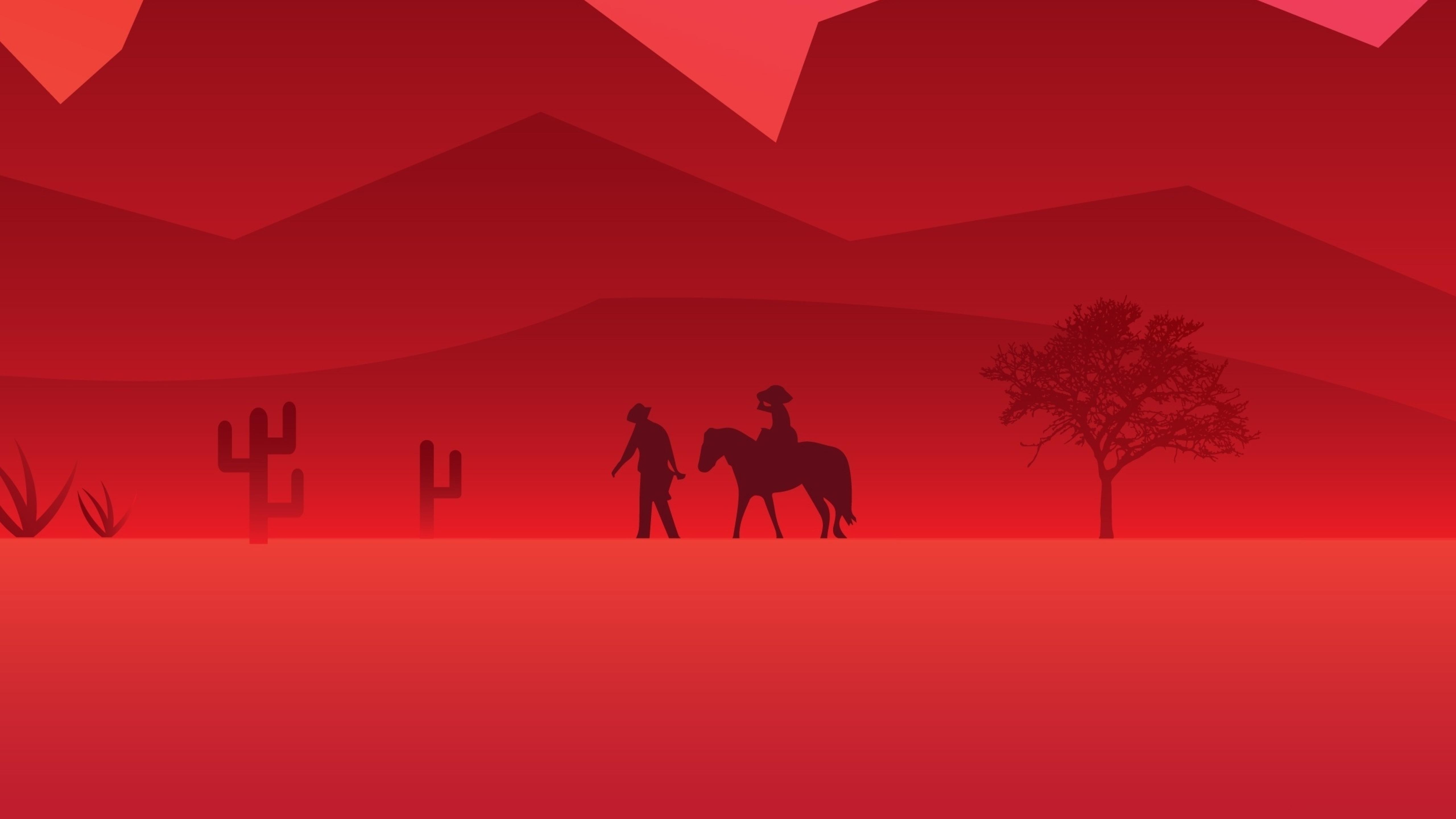 5120x2880 Red Dead Redemption 2 Minimal Game .