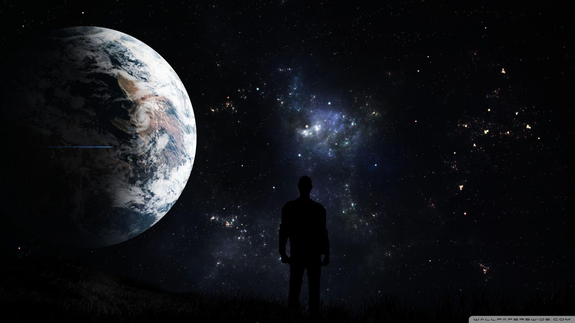 1920x1080 A Man Looking At The Stars Ultra HD .