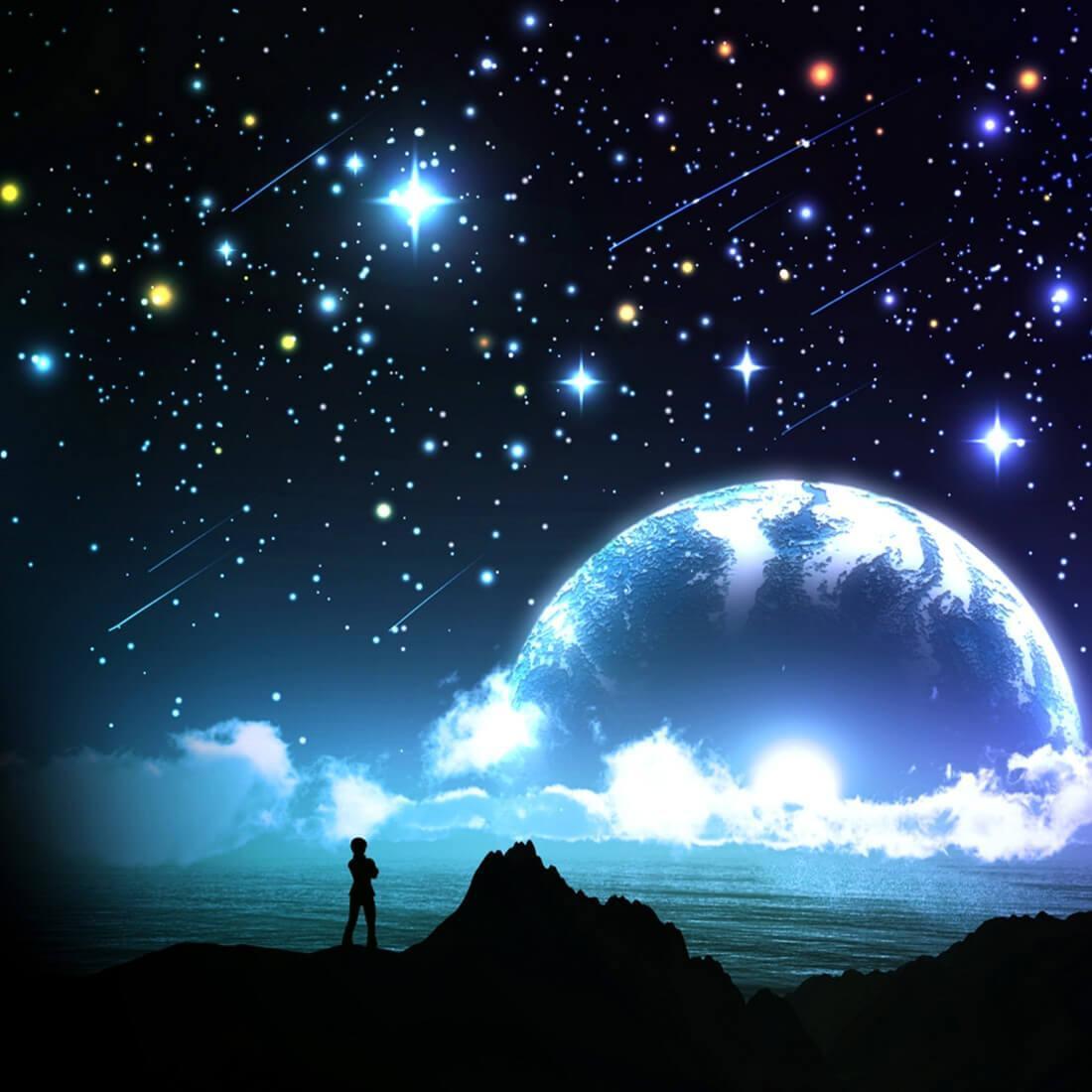 1100x1100 Stars Live Wallpaper for Android .
