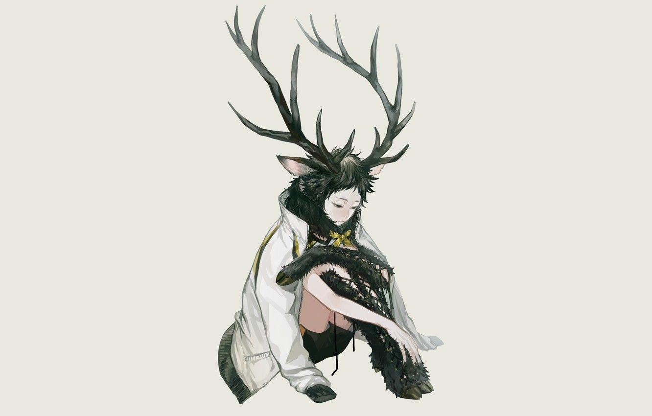 1332x850 Wallpaper being, fantasy, horns, guy, Volleyball, Haikyuu, Akaashi Keiji image for desktop, section сёнэн