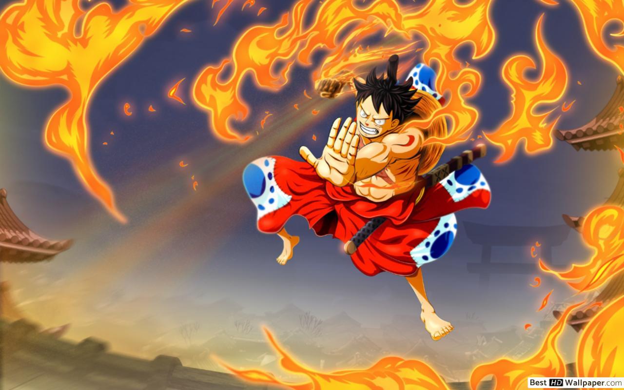 1280x800 One Piece Luffy Wano .