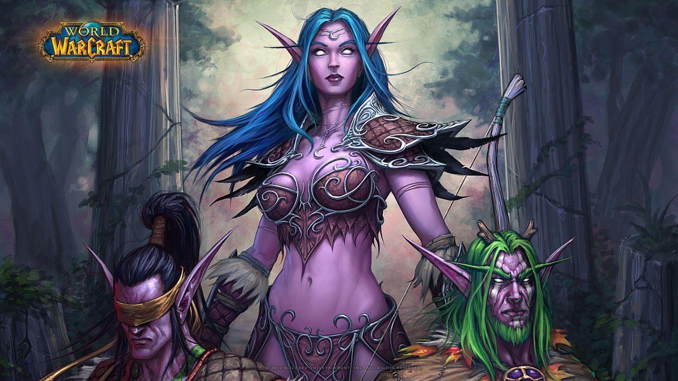 1366x768 Tyrande Whisperwind Wallpaper .