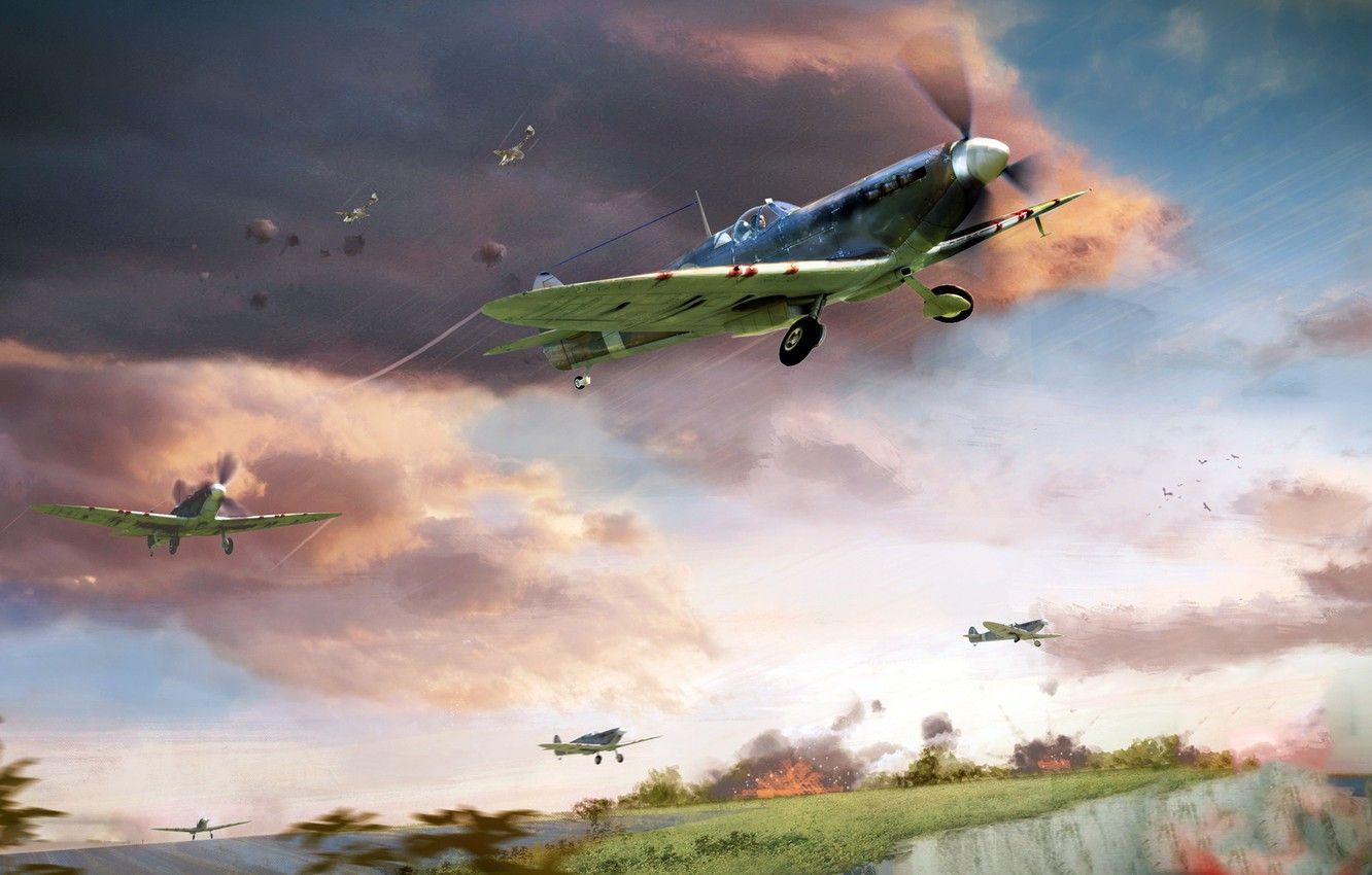 1332x850 Wallpaper the rise, Spitfire, Battle of Britain, RAF, Royal air force, Supermarine, British fighter of world war II image for desktop, section авиация