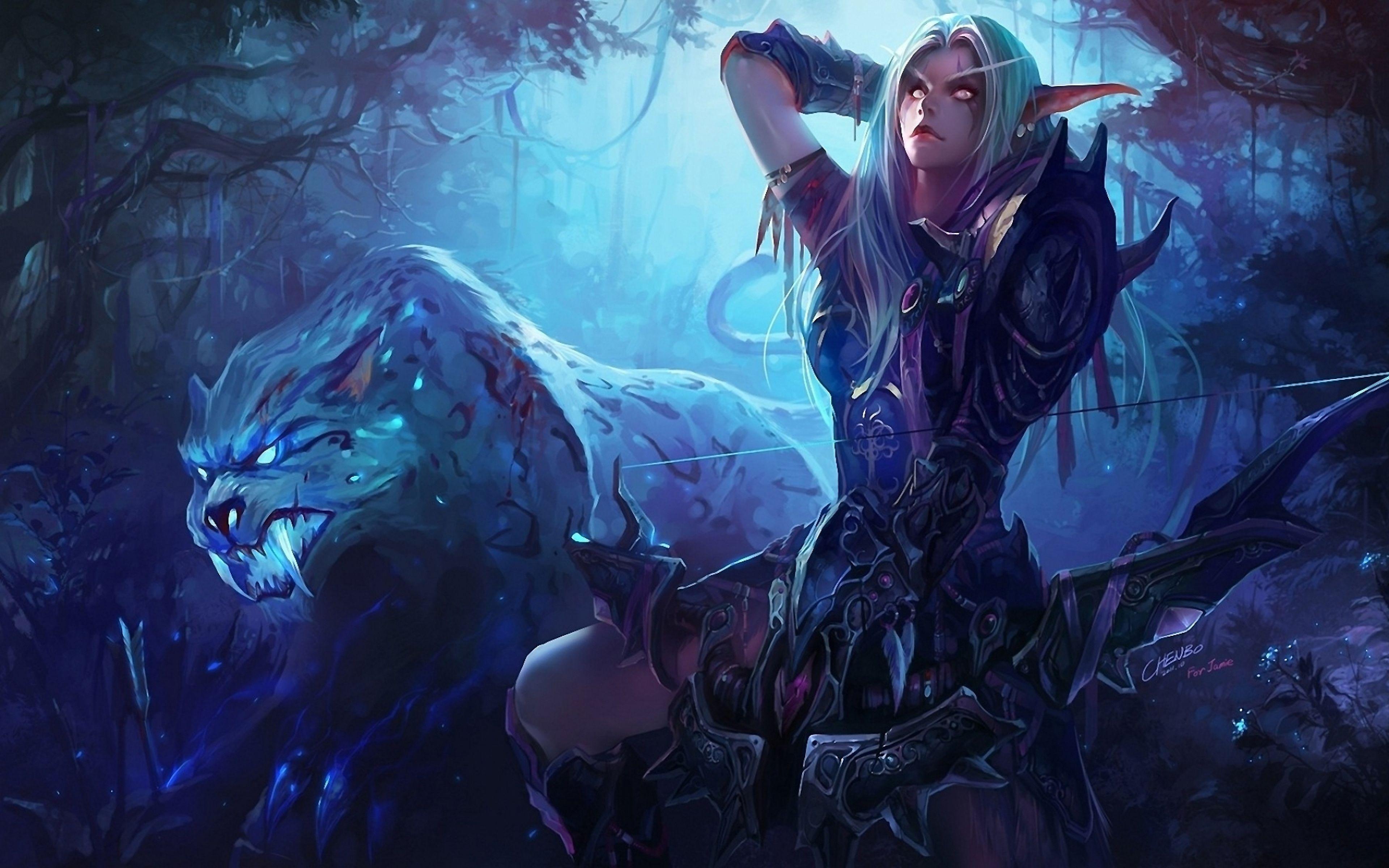 3840x2400 Tyrande Whisperwind Wallpaper .