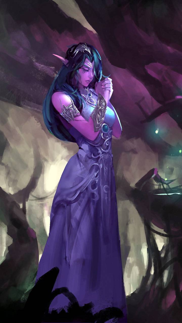720x1280 Magic Tyrande wallpaper by x_tive .