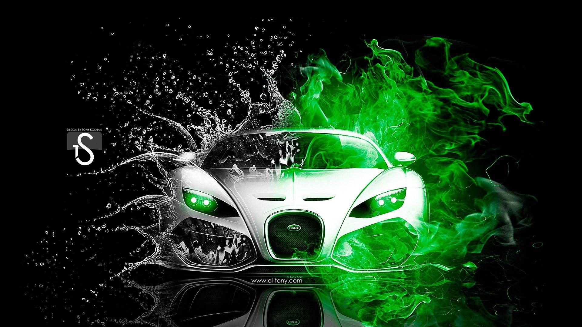 1920x1080 Free download Bugatti Green Fire Water Abstract Mix 2013 HD Wallpaper design by [1920x1080] for your Desktop, Mobile & Tablet. Explore Green Bugatti Veyron Wallpaper. Bugatti Veyron Wallpaper Hd
