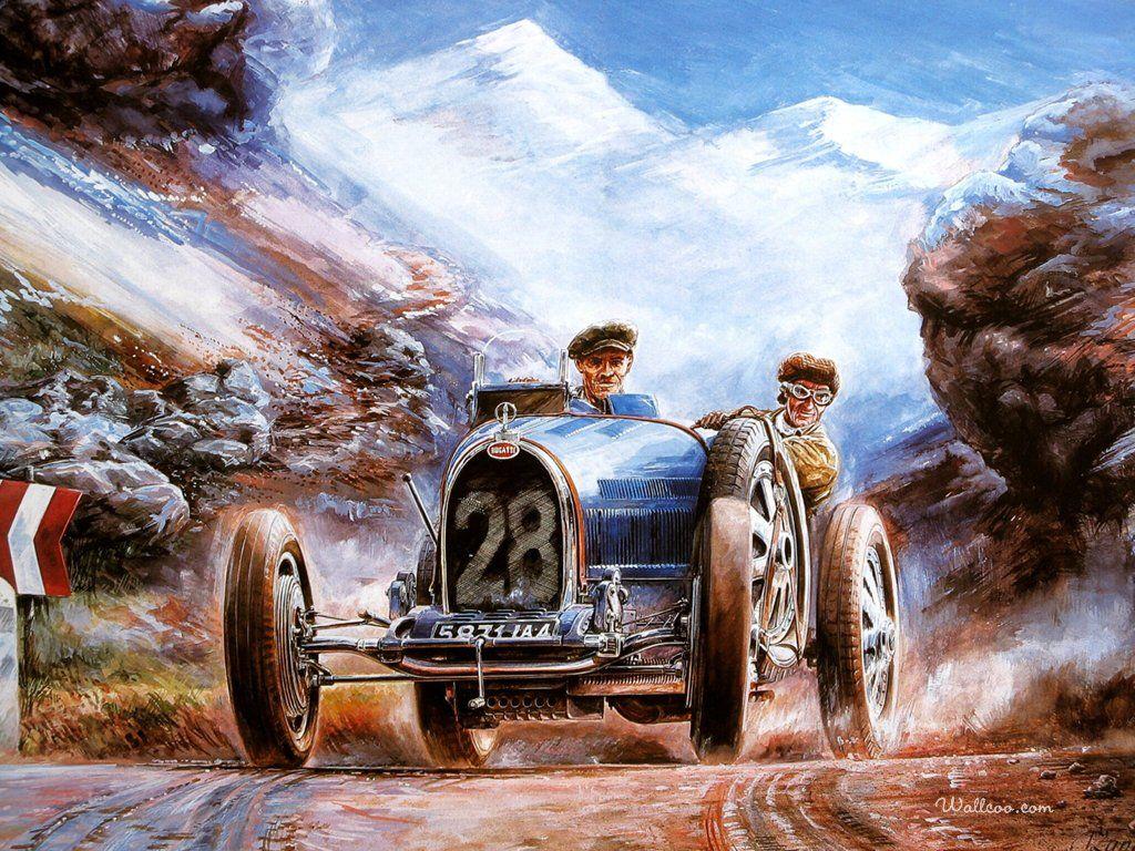 1024x768 Automotive Art : Vintage Cars, Antique .