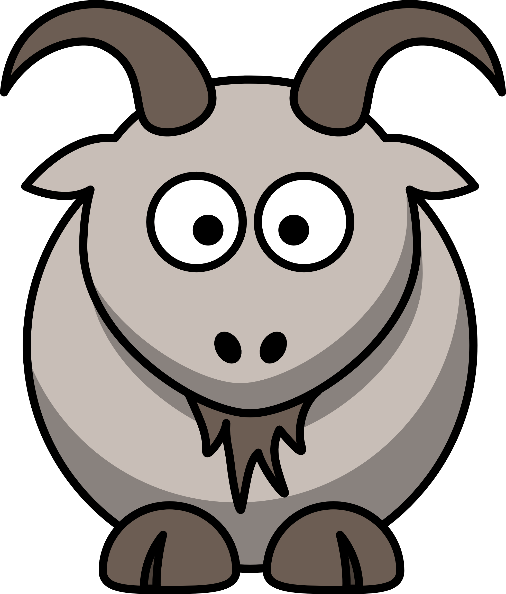 1969x2311 Boer Goat Clip Art .