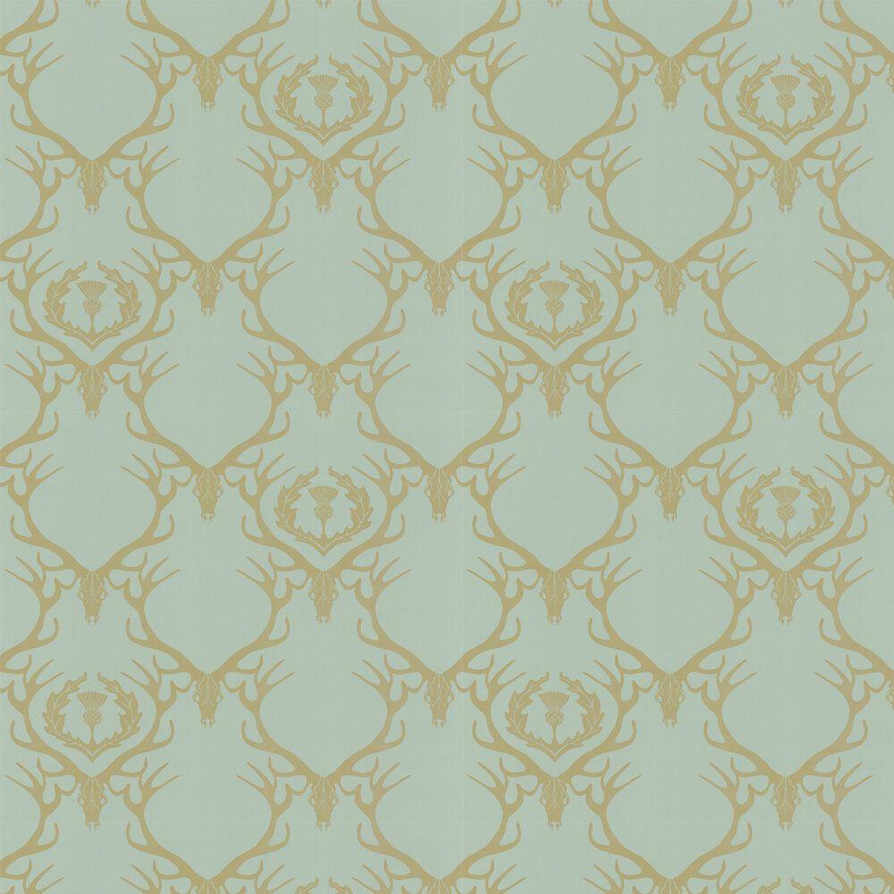 1000x1000 Deer Damask Duckegg by Barneby Gates .wallpaperdirect.com · In stock