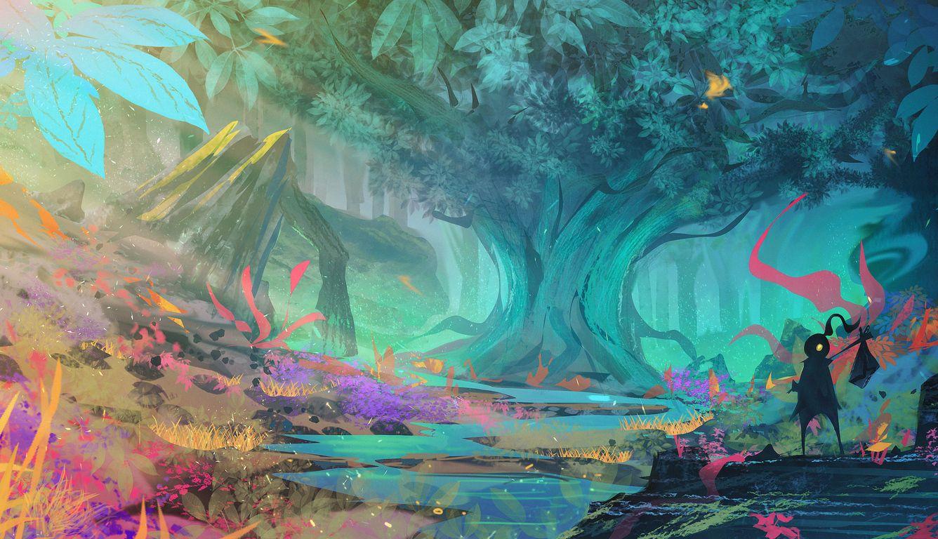 1336x768 Magical Forest Laptop HD HD 4k .