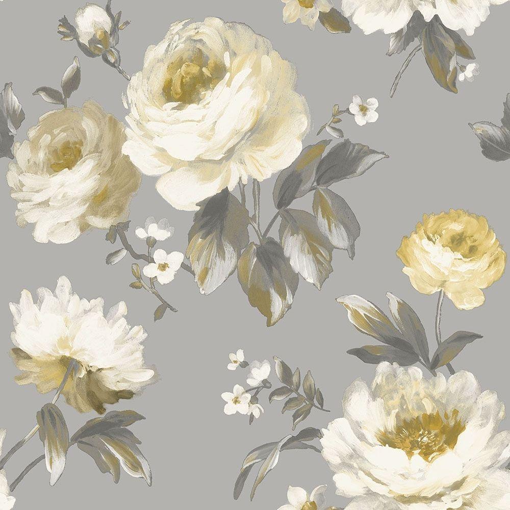 32+ Finest Grey And White Flower Wallpaper Easy Download