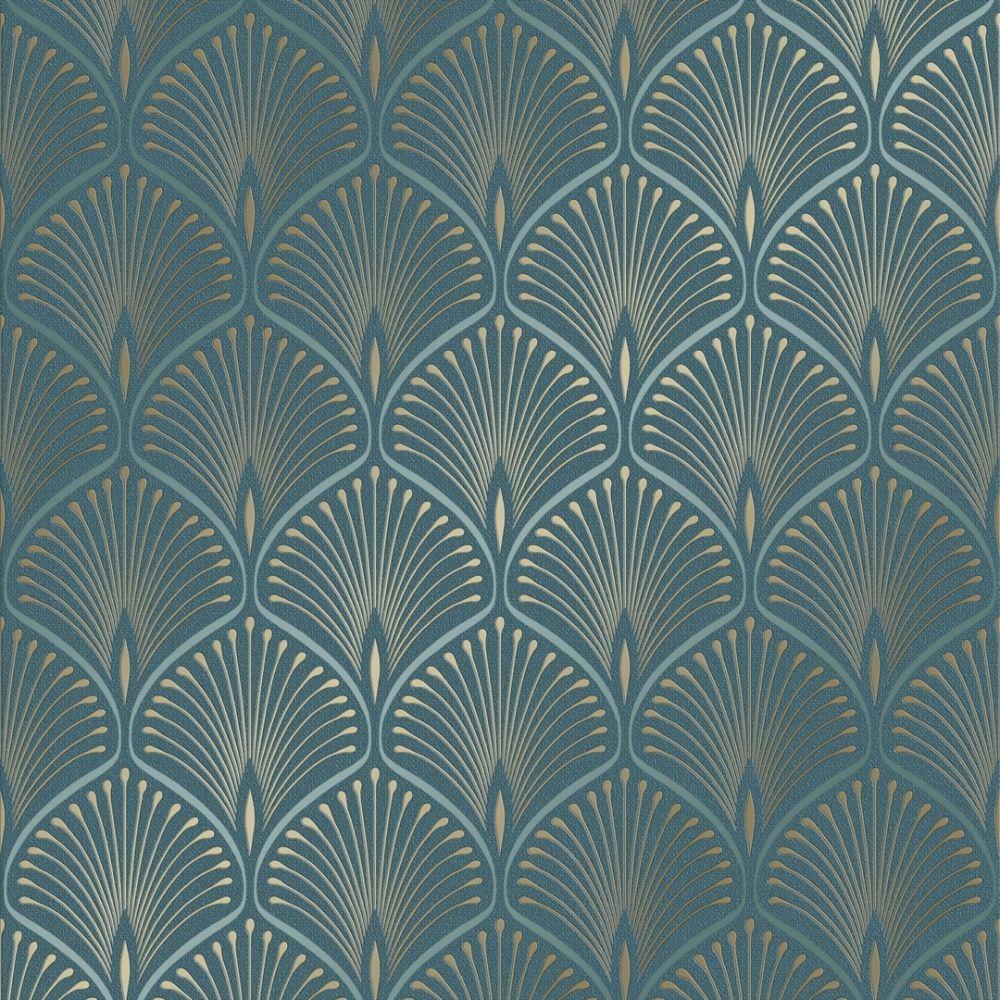 1000x1000 Cleo Geometric Wallpaper Teal .ilovewallpaper.co.uk · In stock