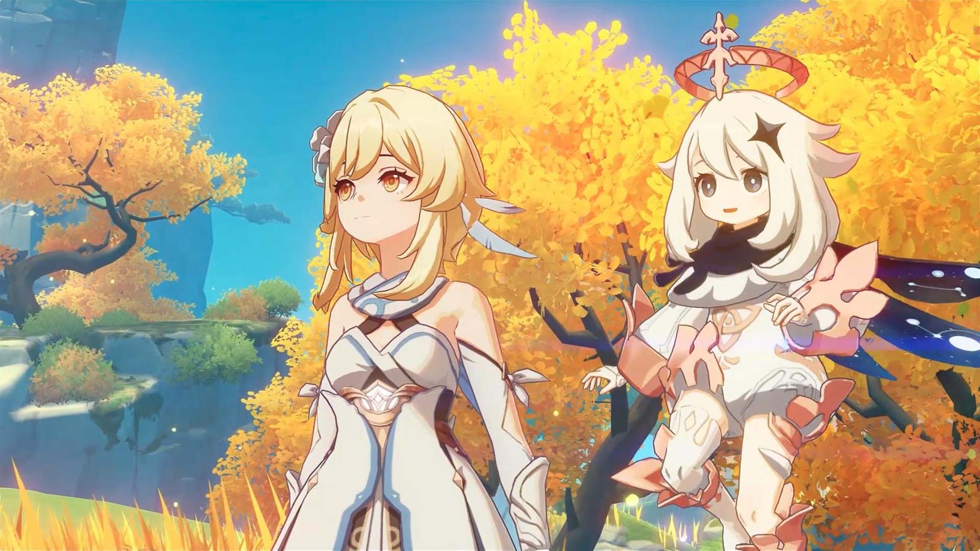 1920x1080 paimon and traveler genshin impact HD games Wallpaper