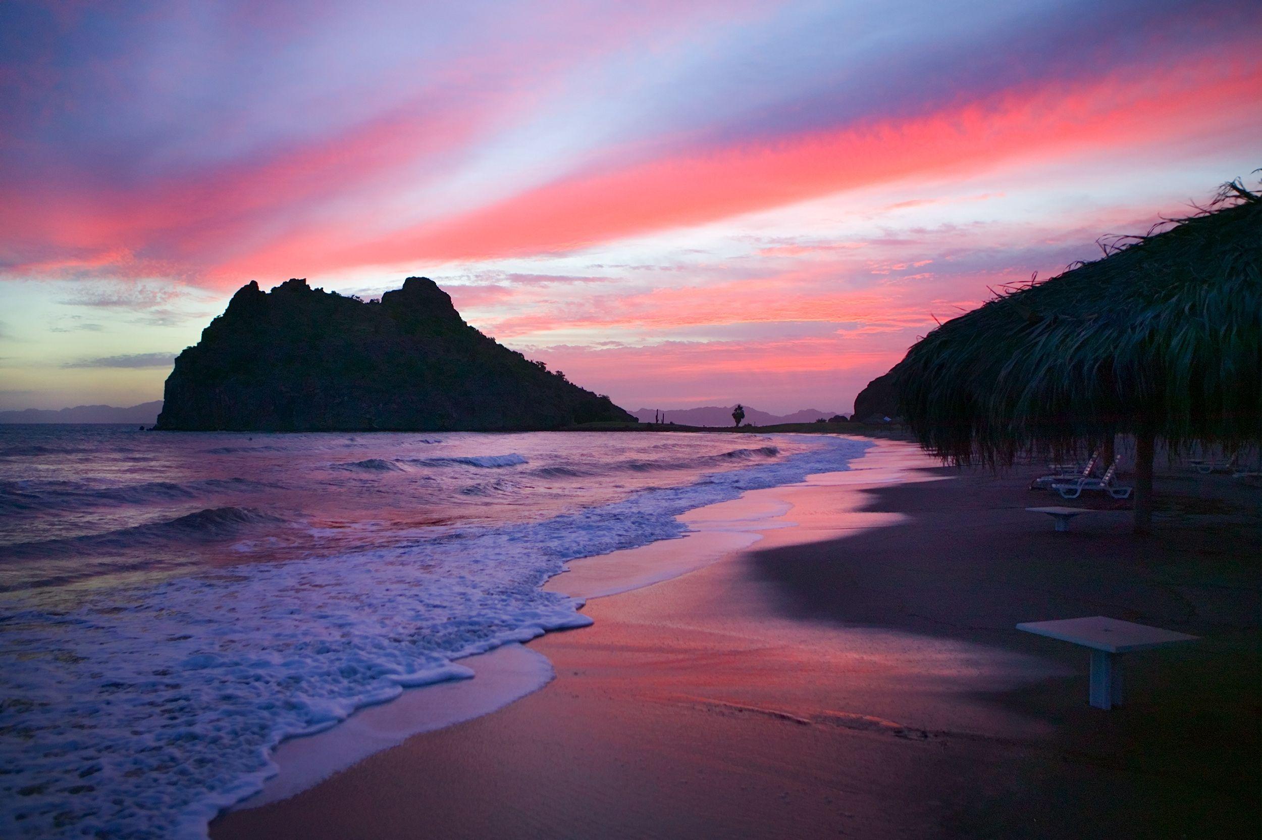 2500x1663 Pink Sunset Wallpaper HD .