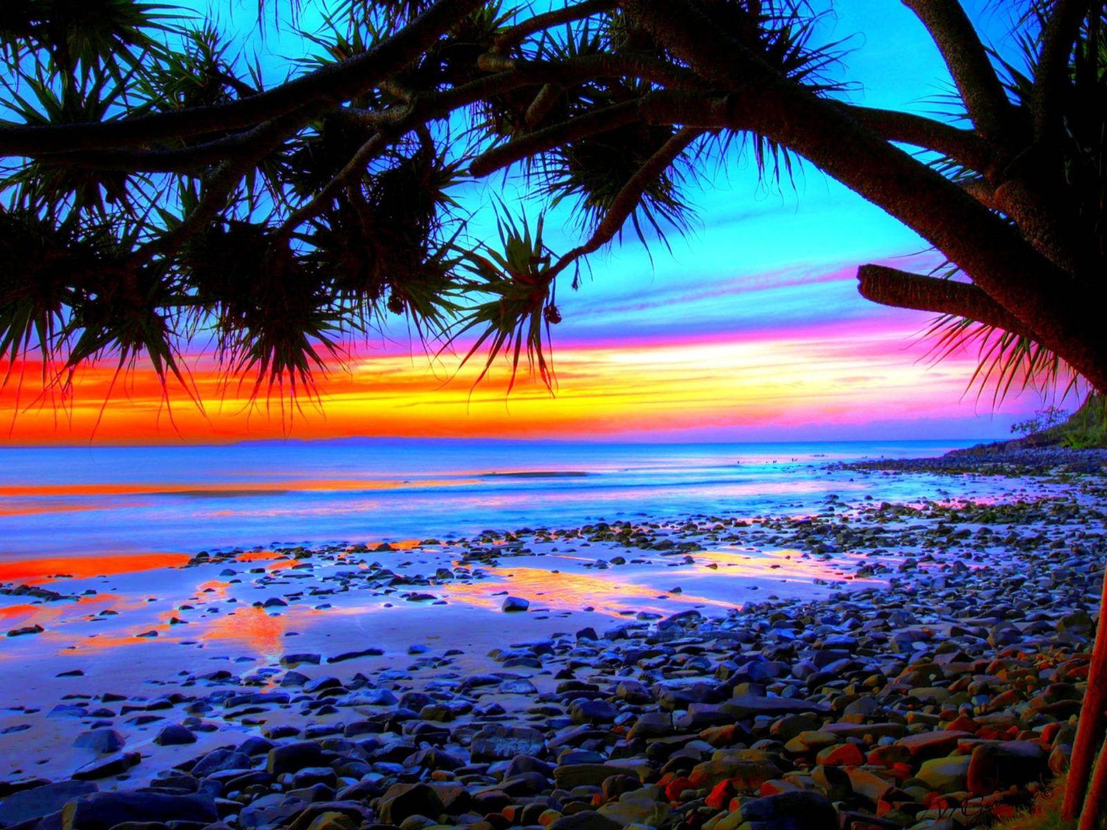1600x1200 Tropical Landscape Colorful Beach .