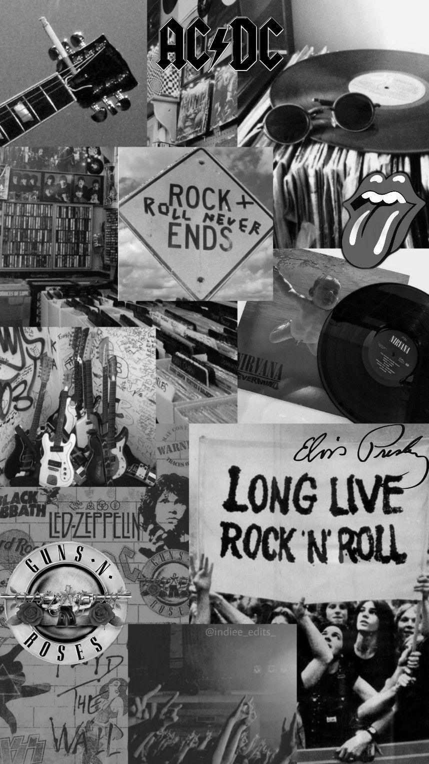 858x1527 Rock aesthetic wallpaper. Black .