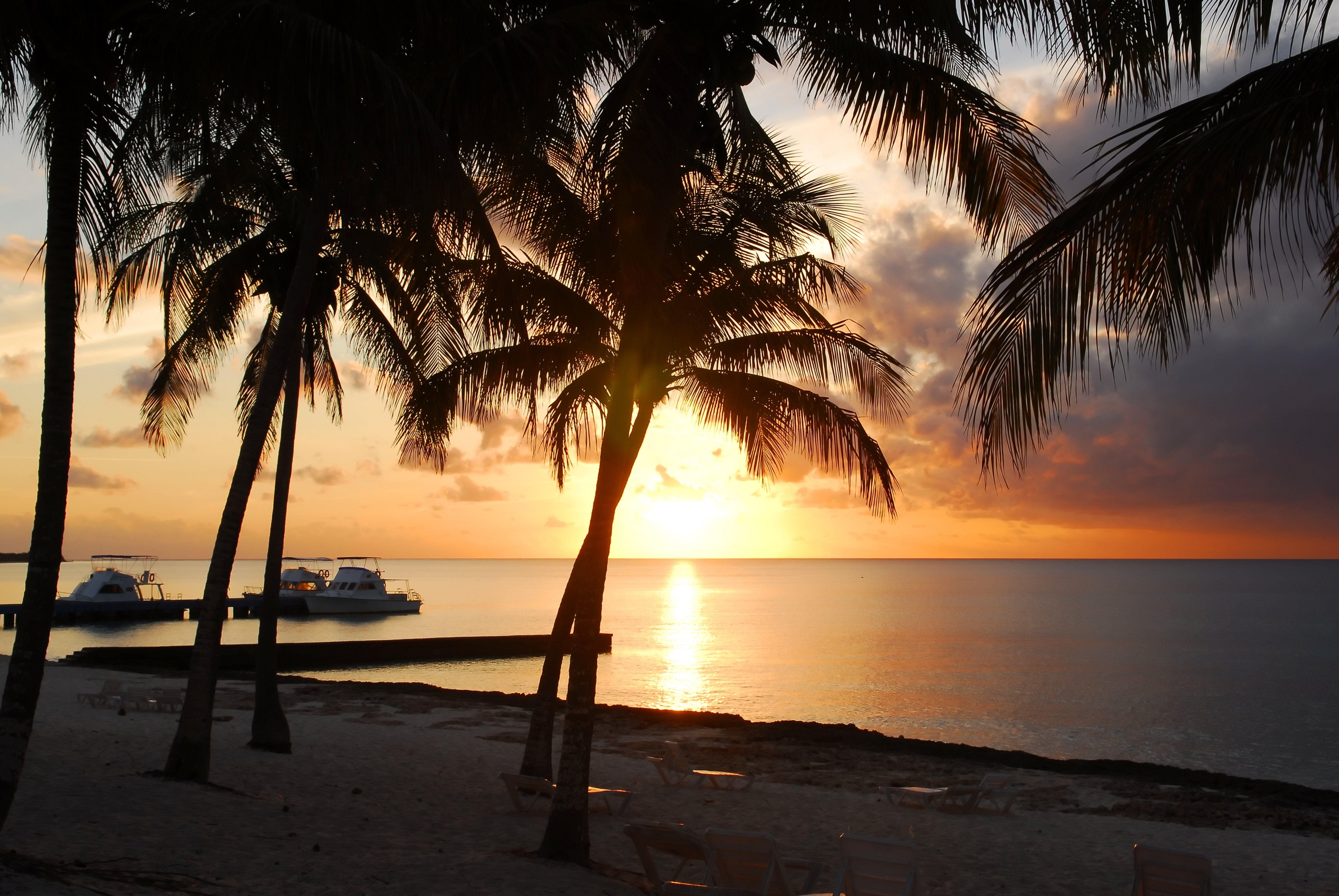 6754x4522 sunset, Beach, Seashore, Paradise .