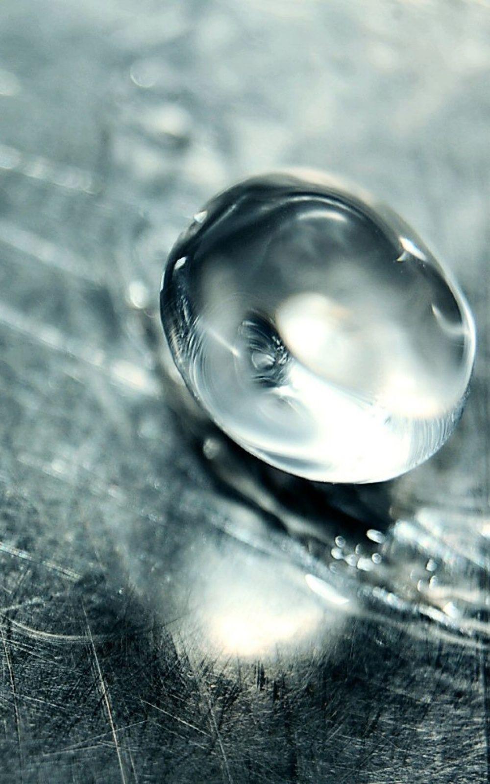 1000x1600 HD Macro Water Drop Android Wallpaper .