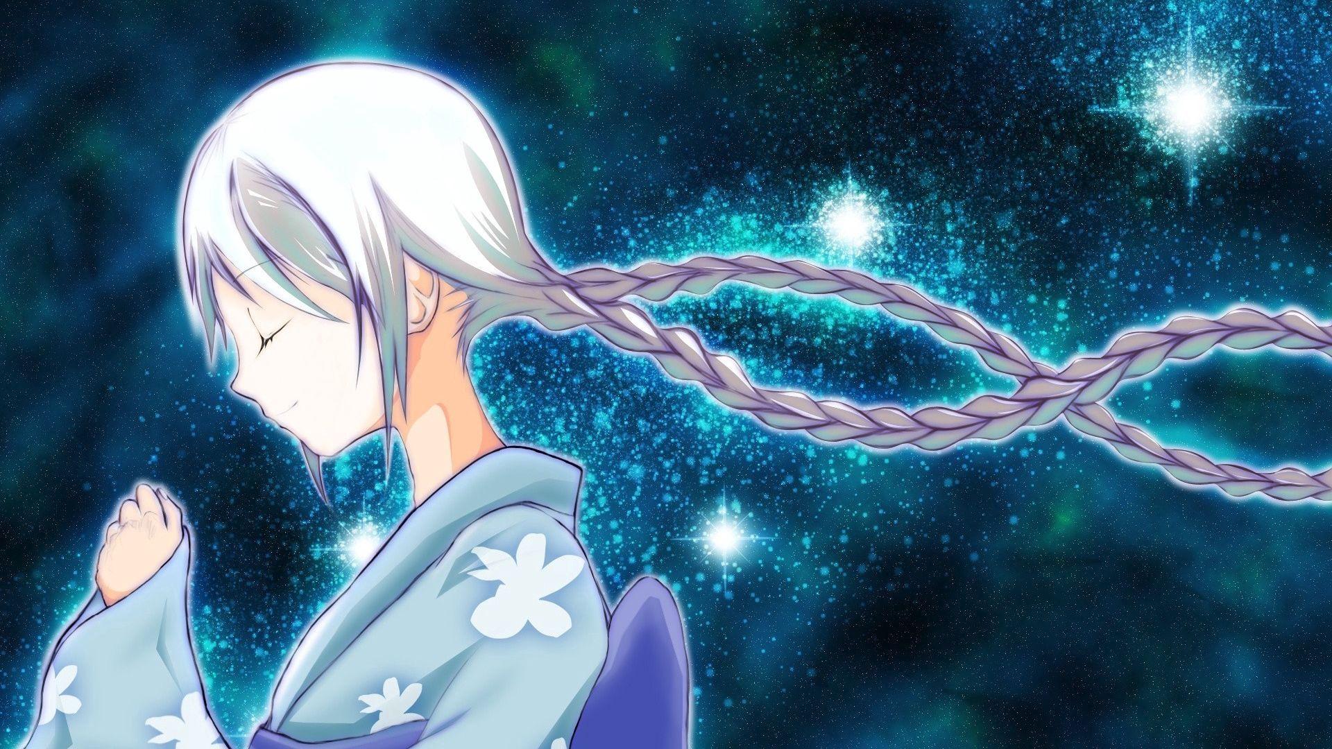 1920x1080 Wallpaper Space Anime Girl