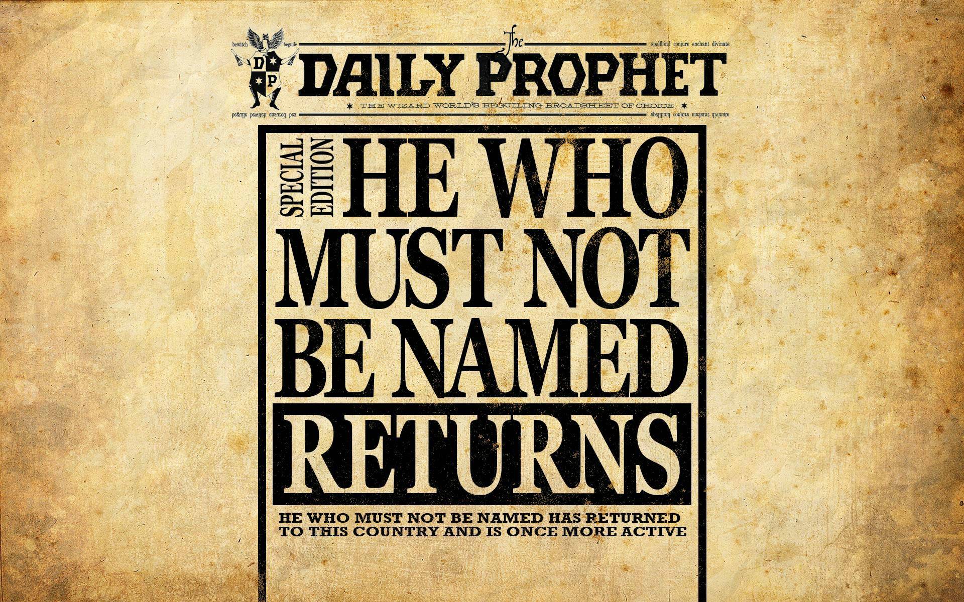 1920x1200 Harry Potter Wallpaper Daily Prophet .