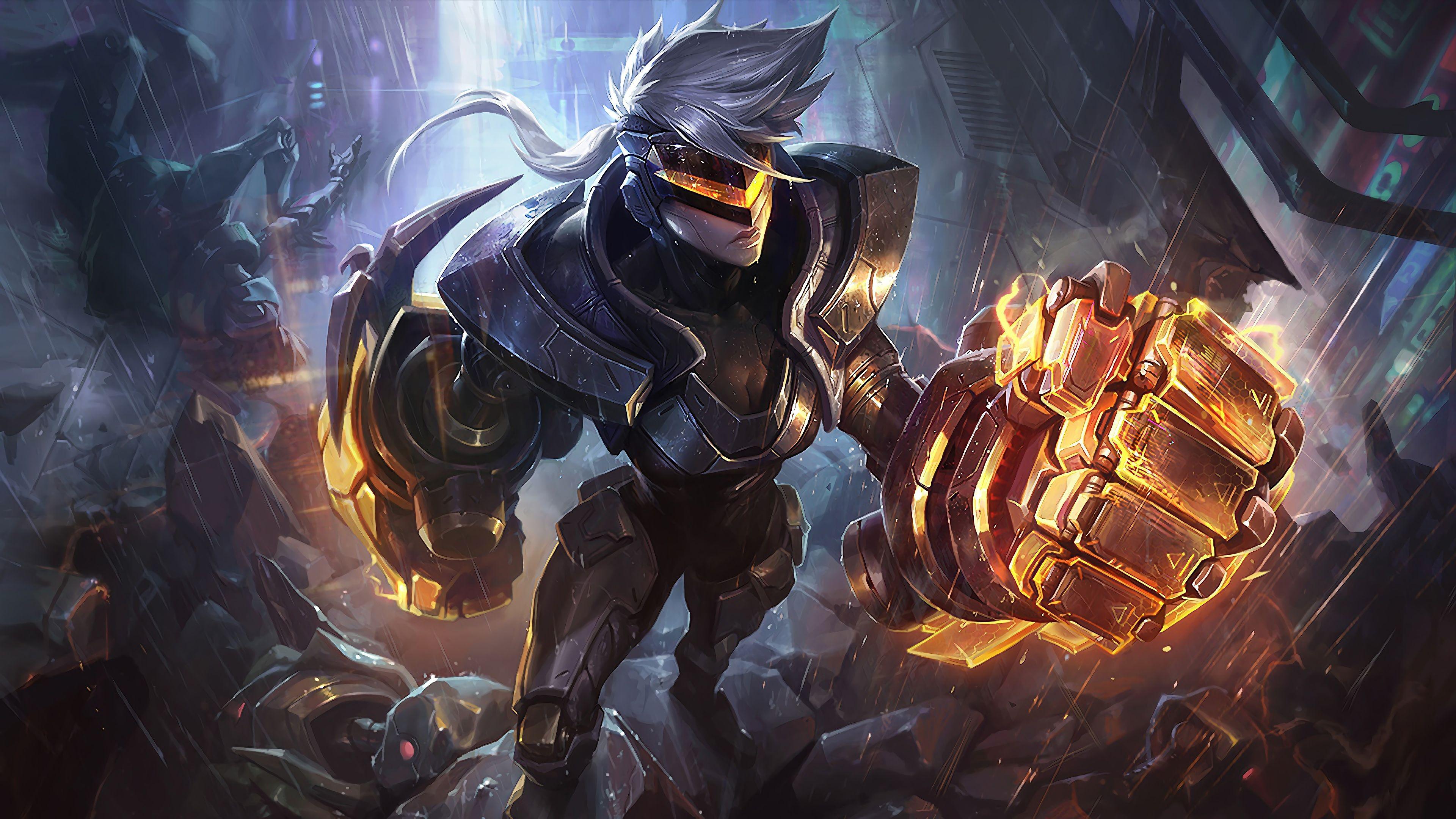 3840x2160 Wallpaper 4k Project Vi LoL Splash Art .