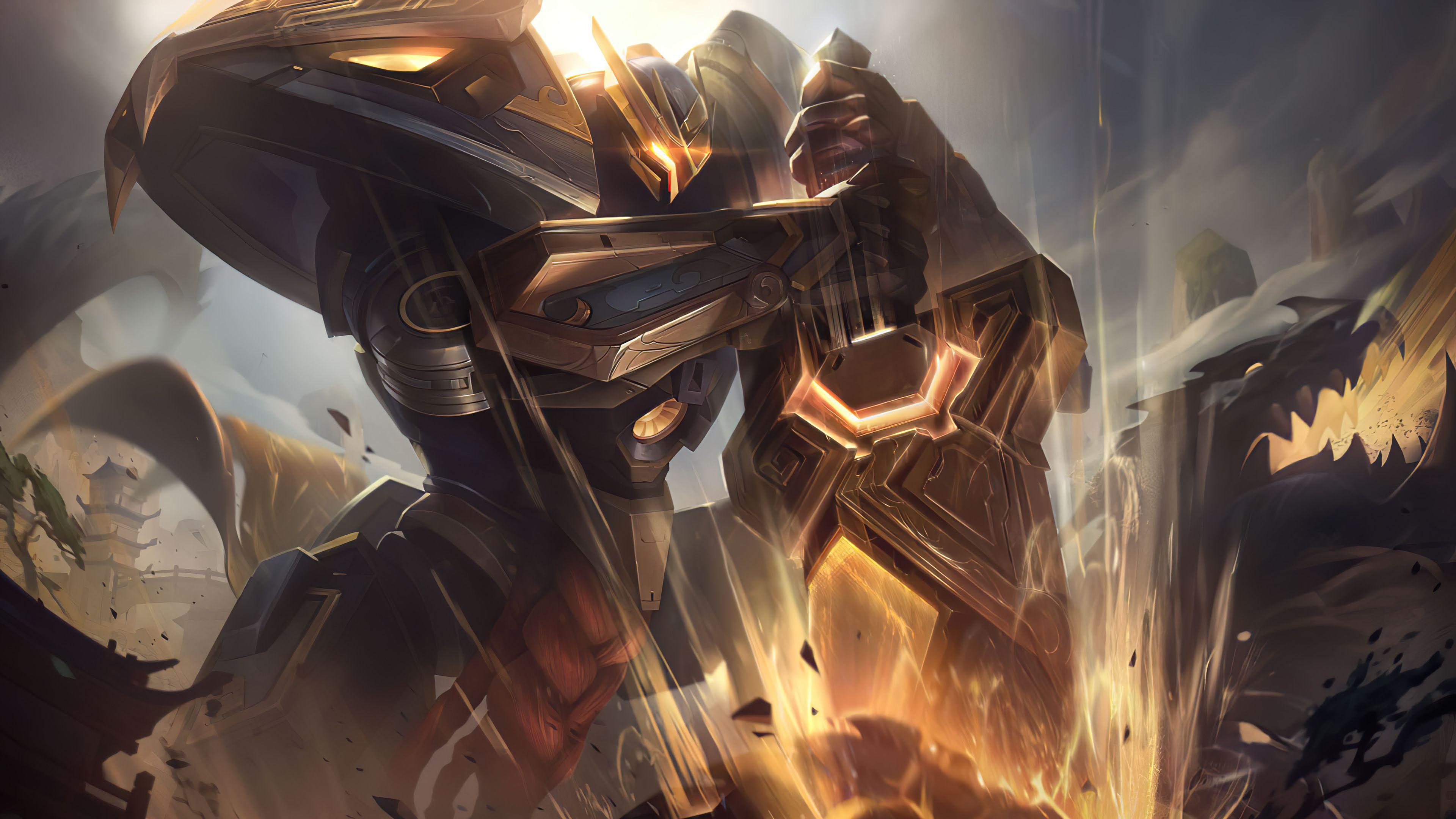 3840x2160 Mecha Kingdoms Garen Prestige Edition .