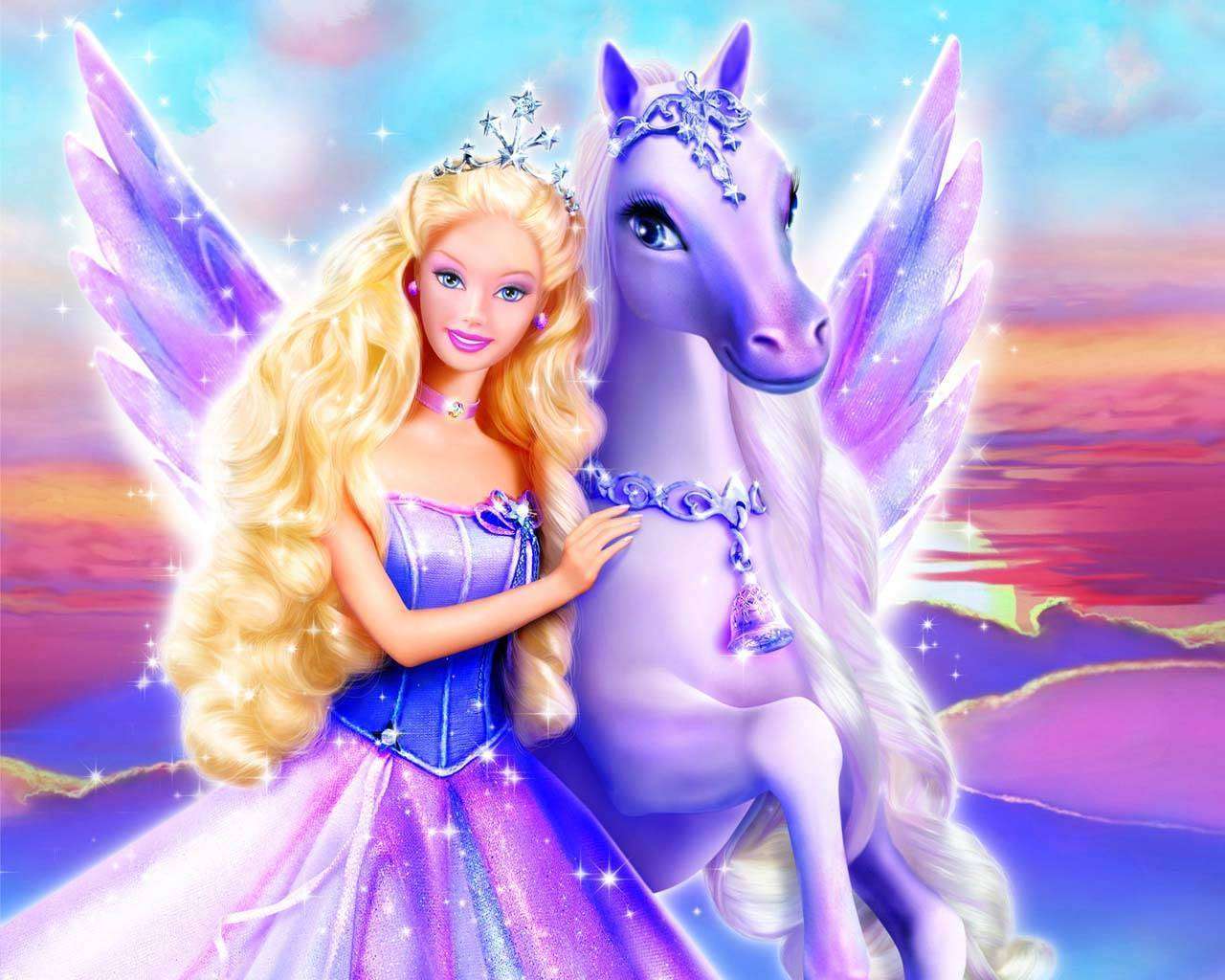 1280x1024 Barbie Unicorn độ phân giải cao