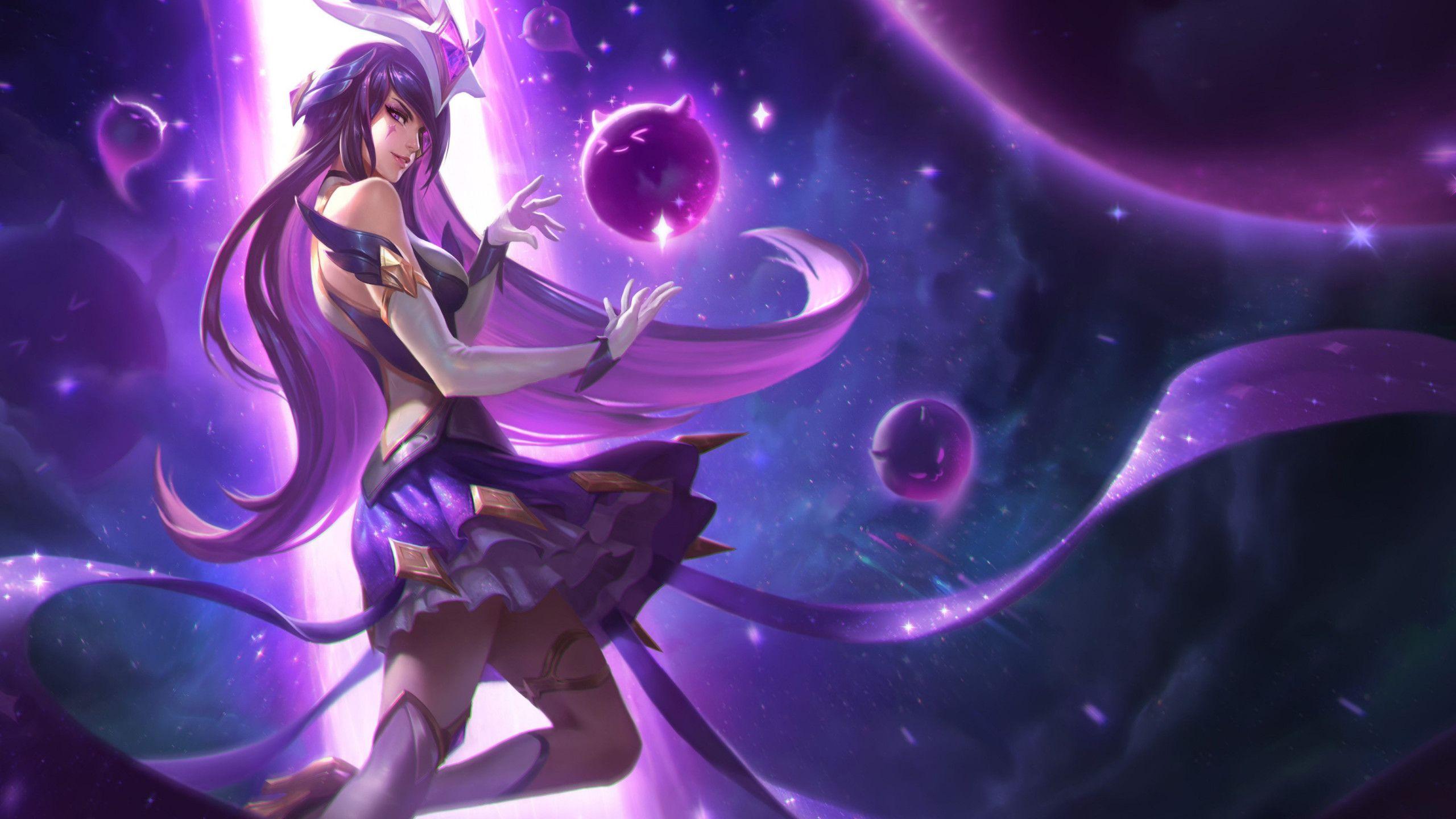 2560x1440 Download wallpaper: Syndra in League of Legends champion 2560x1440