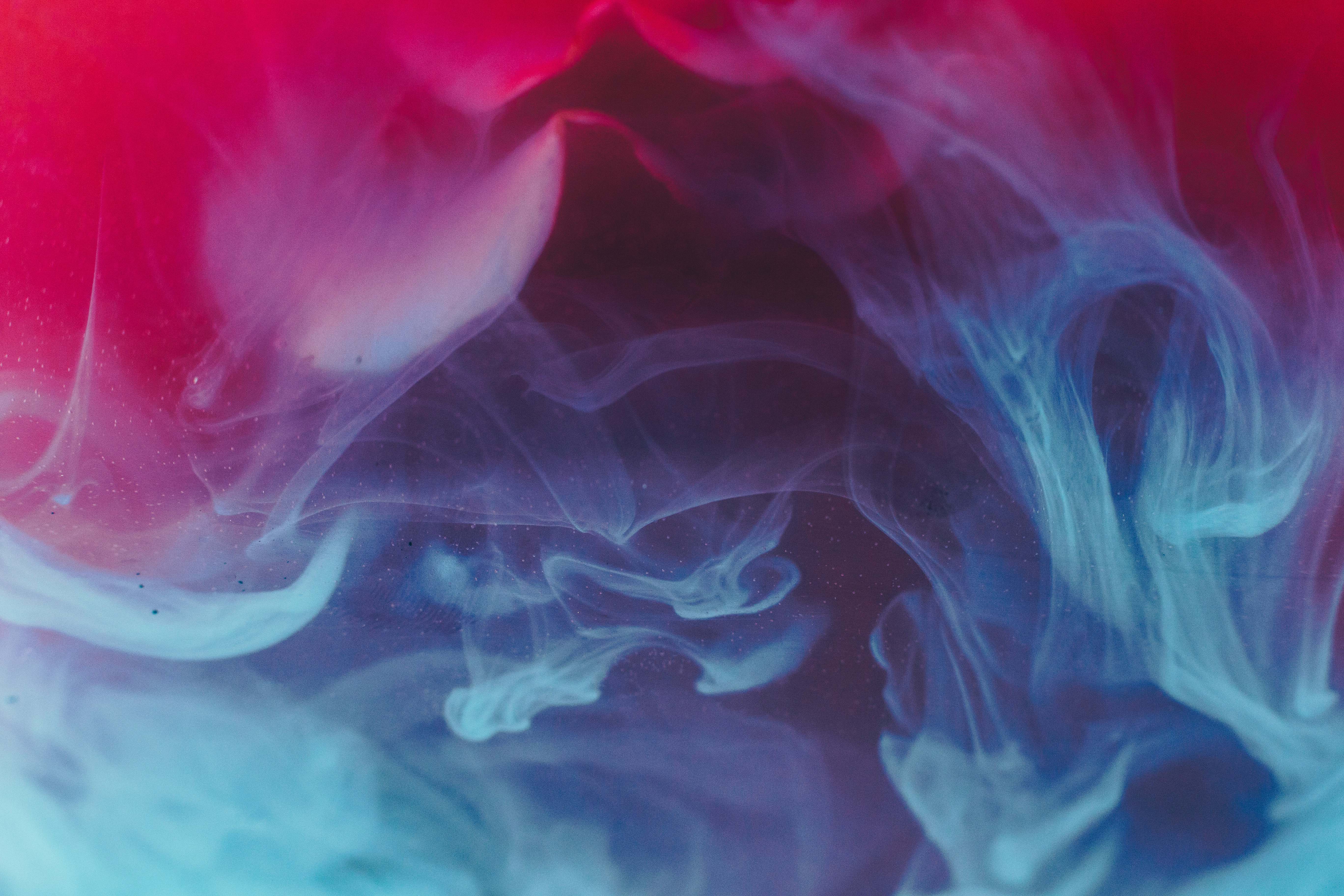 5472x3648 Abstract Blue, Red, And Black Smoke Digital Wallpaper Smoke Image