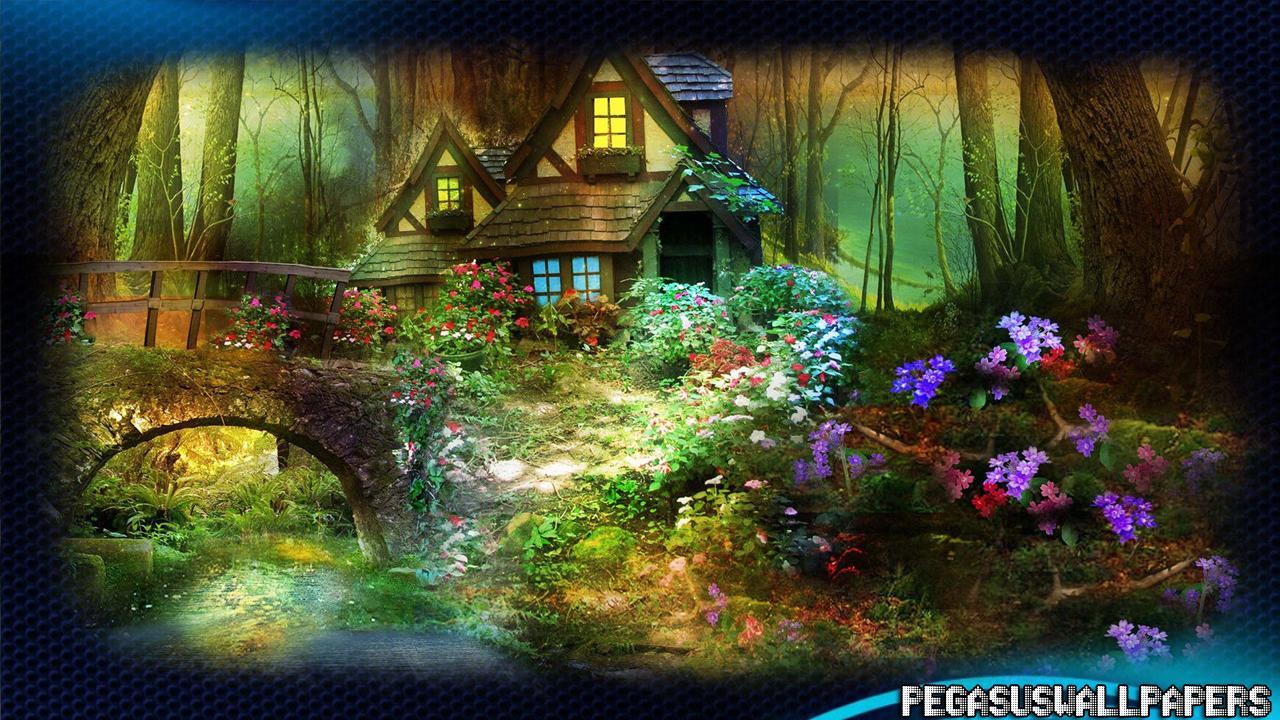 1280x720 Enchanted Forest Wallpaper for Android .