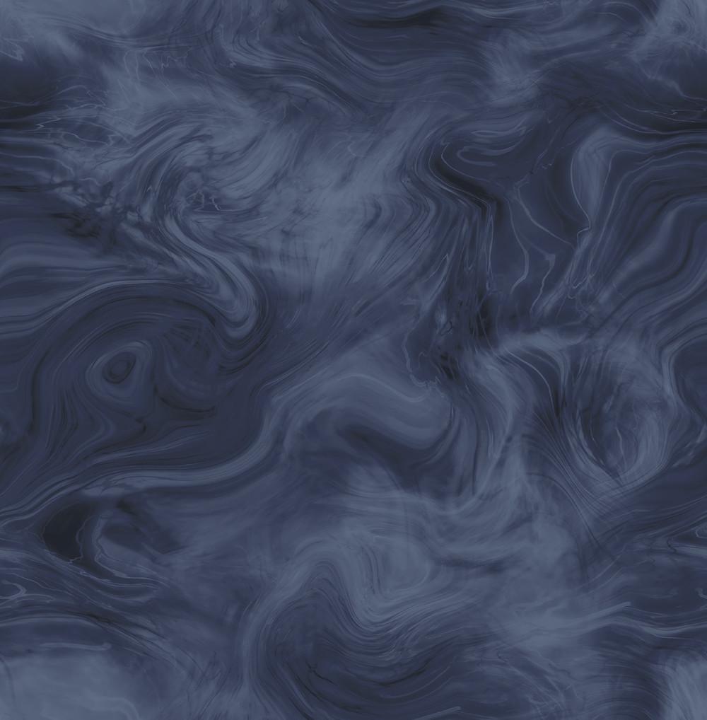 1000x1018 Smoke Wallpaper in Dark Blue and Black .burkedecor.com · In stock
